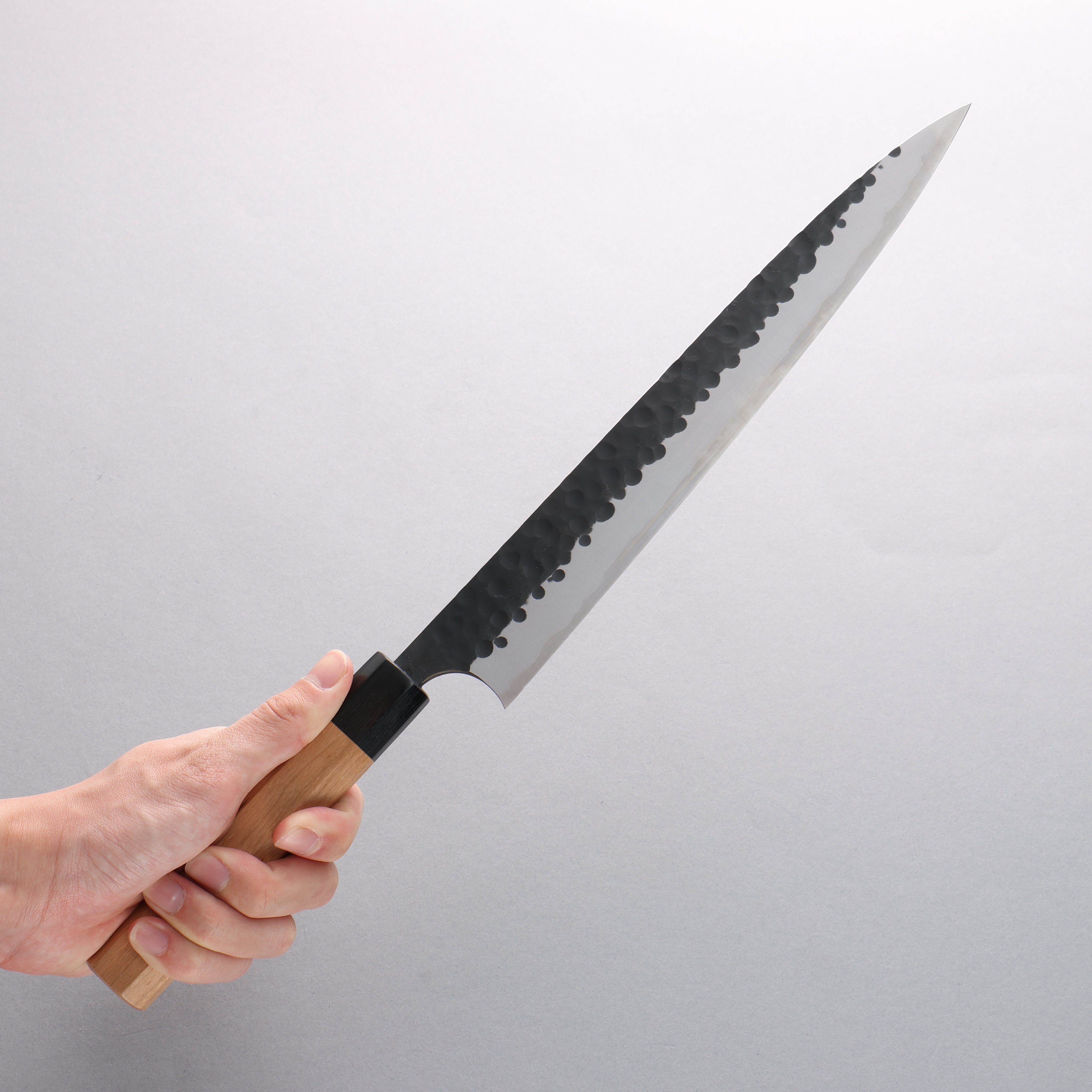 昌景 小石 超級青鋼 黑打 筋引 270mm 美國櫻桃木 握把 - 清助刃物