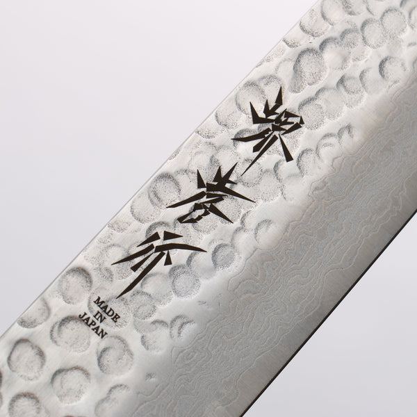 堺孝行玄武AUS10 45層大馬士革紋先丸筋引300mm 雞翅木握把– 清助刃物
