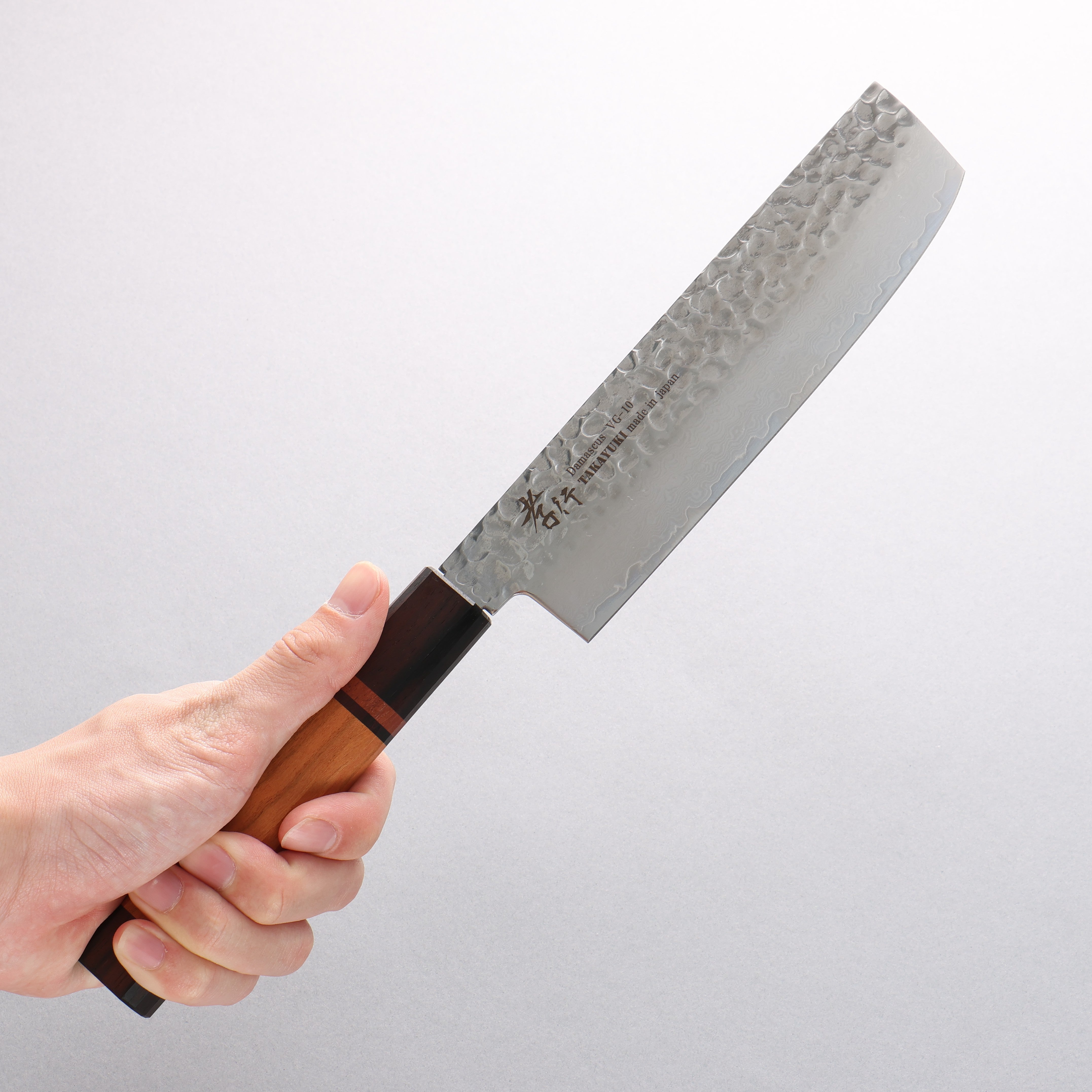 堺 孝行 VG10 33層 大馬士革紋 菜切 日本刀 170mm 山櫻握把 - 清助刃物