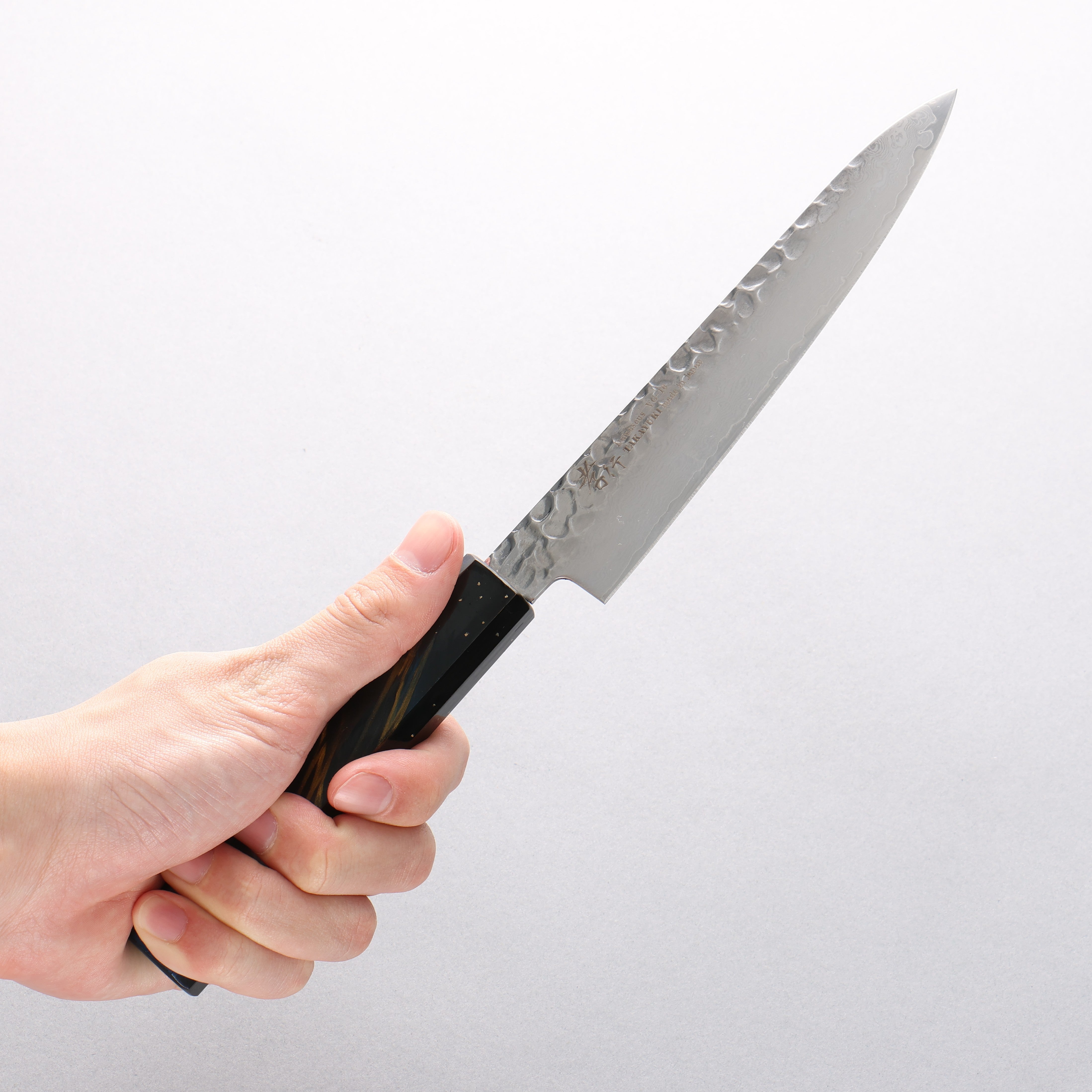 堺 孝行 VG10 33層大馬士革紋 多用途小刀 150mm 櫟木漆塗(彩宇)握把 - 清助刃物