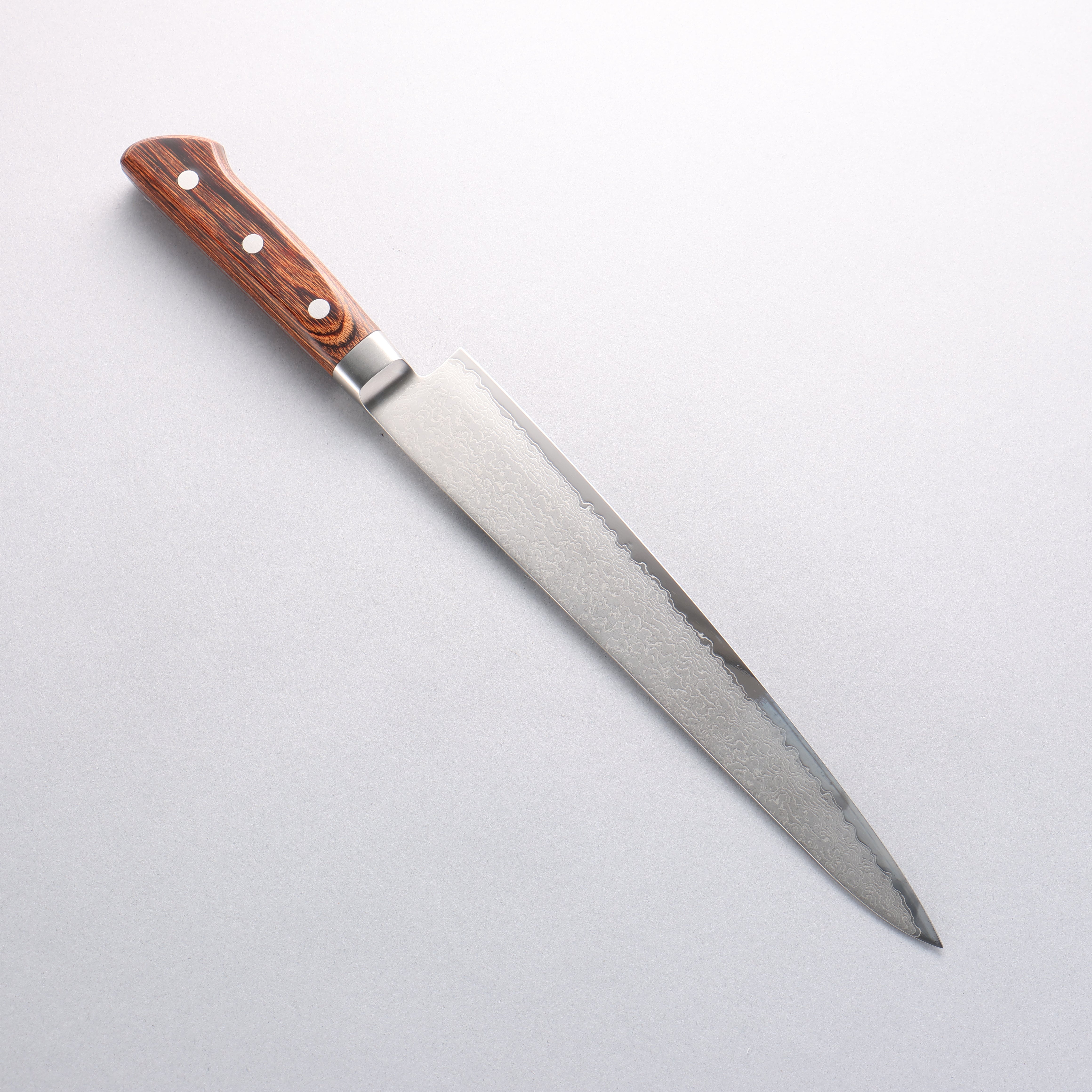 玉鋼 響十 63層 大馬士革紋 筋引 240mm KP-1113 - 清助刃物