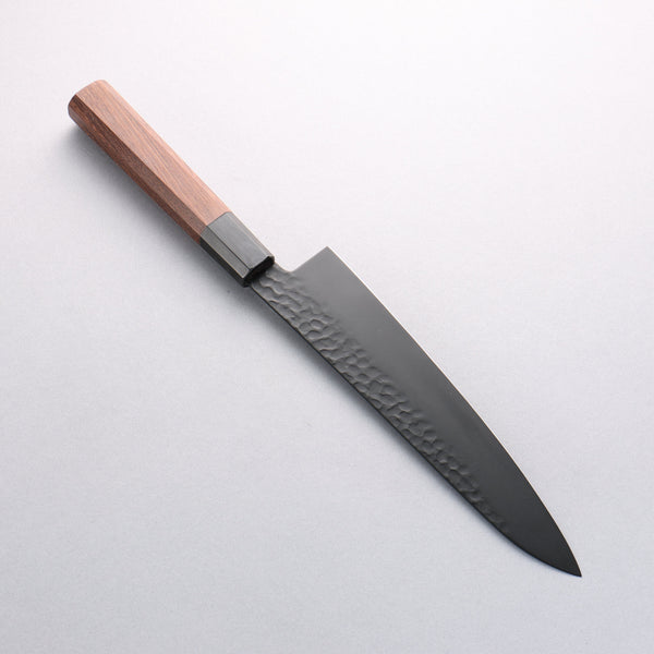 堺孝行黑影VG10 鎚目鐵氟龍塗層牛刀210mm 雞翅木握把– 清助刃物