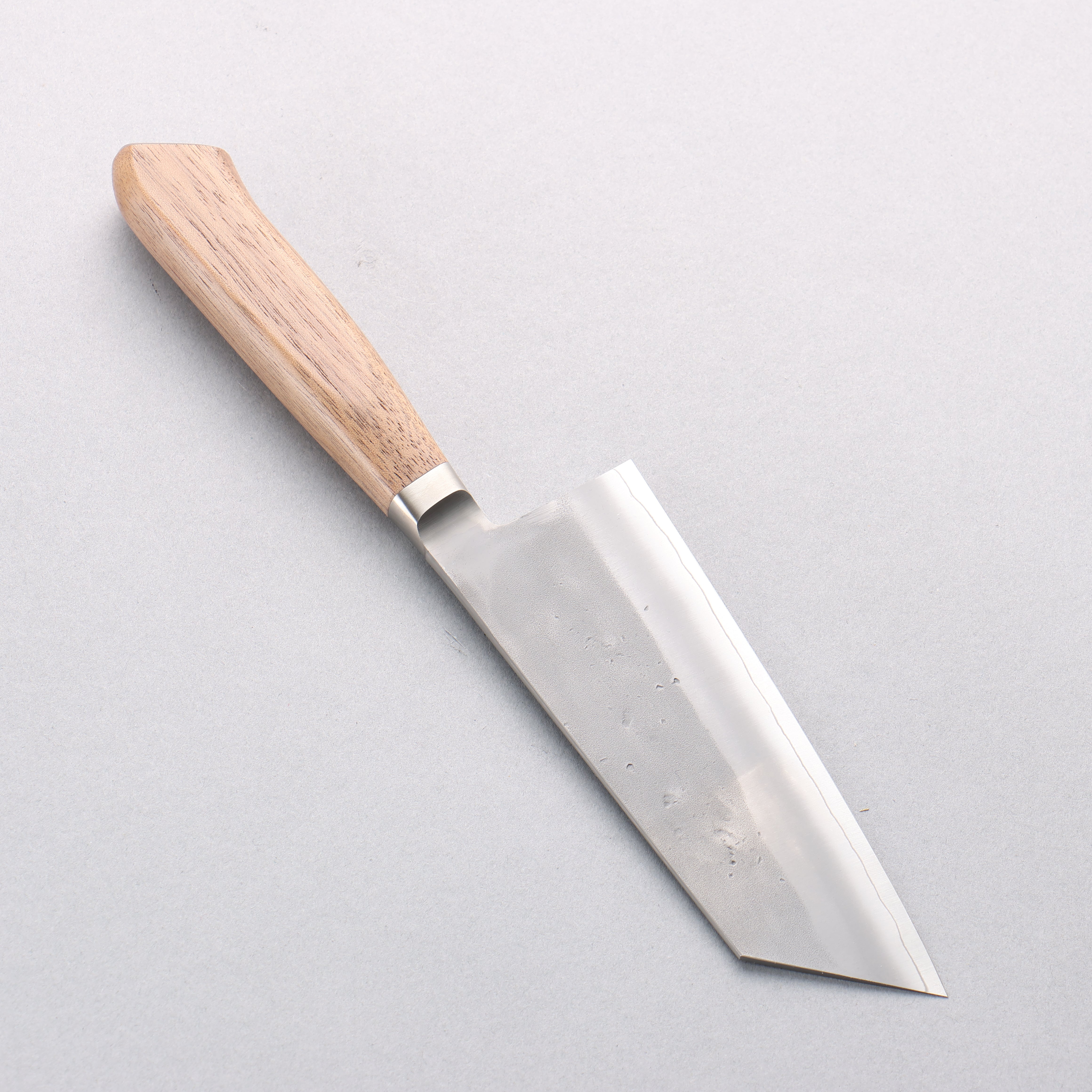 翁流 SLD 鋼 梨地 小文化刀 125mm 核桃木 握把 - 清助刃物