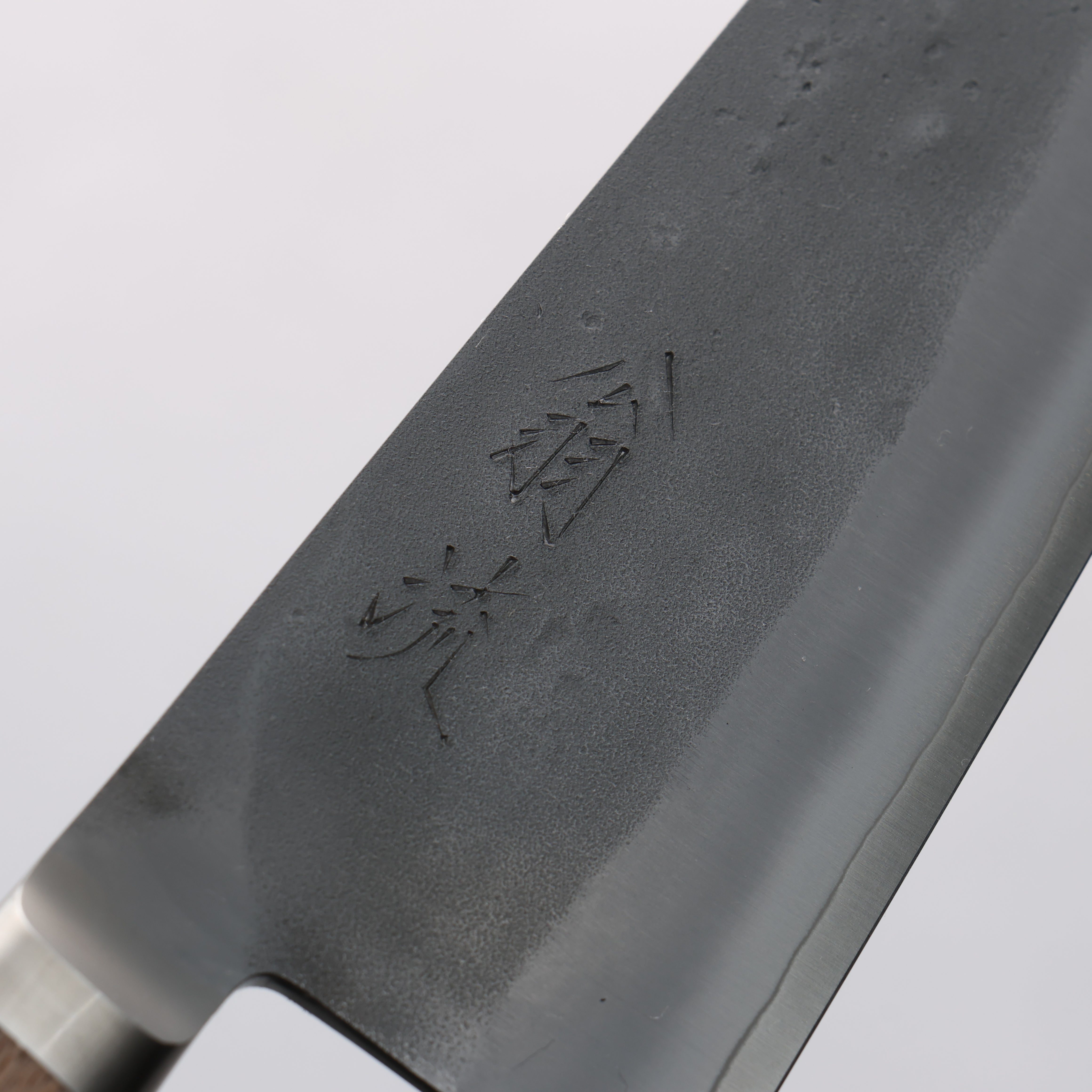 翁流 SLD 鋼 梨地 小文化刀 125mm 核桃木 握把 - 清助刃物