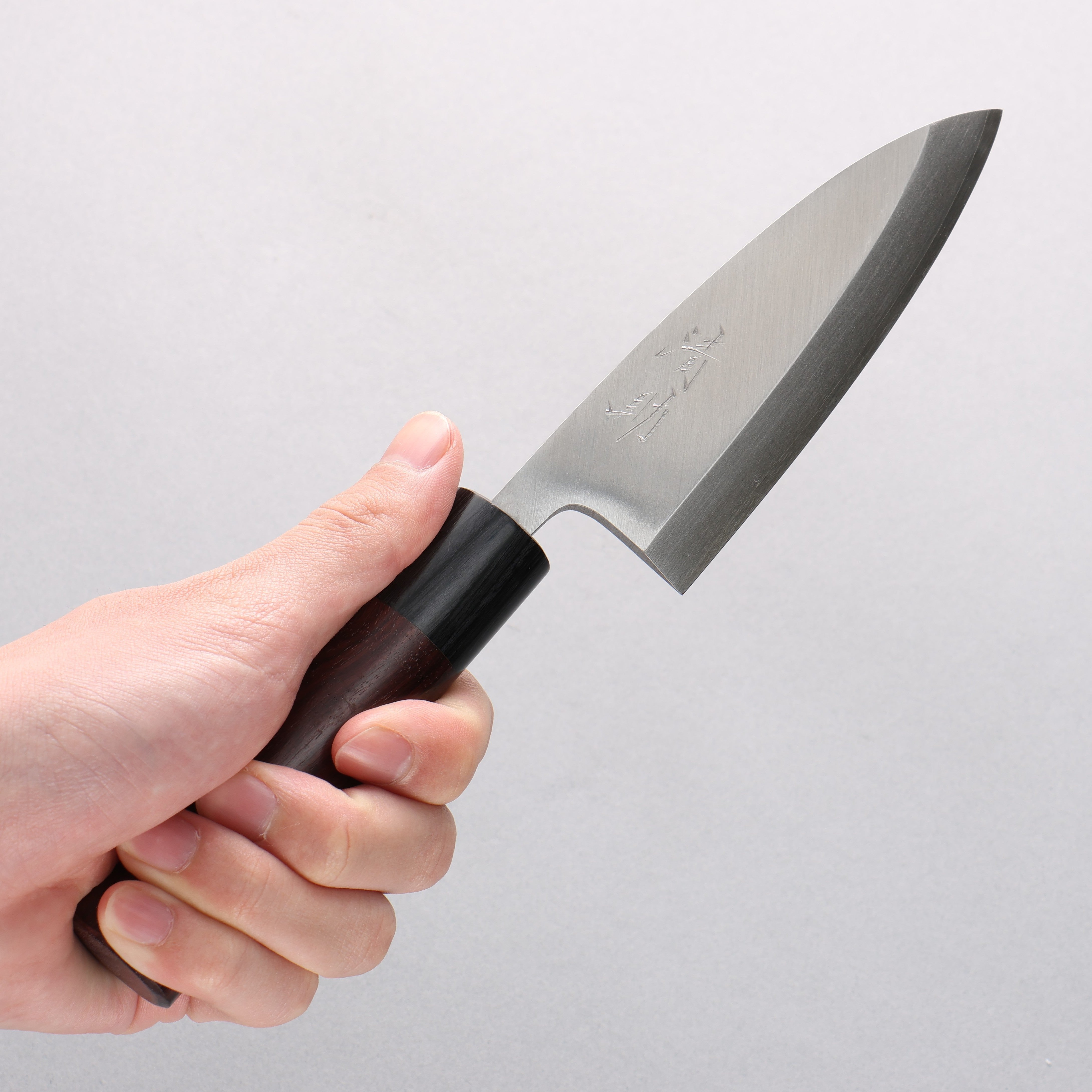 清助 VG1 霞研 出刃 120mm 紫檀木 握把 - 清助刃物