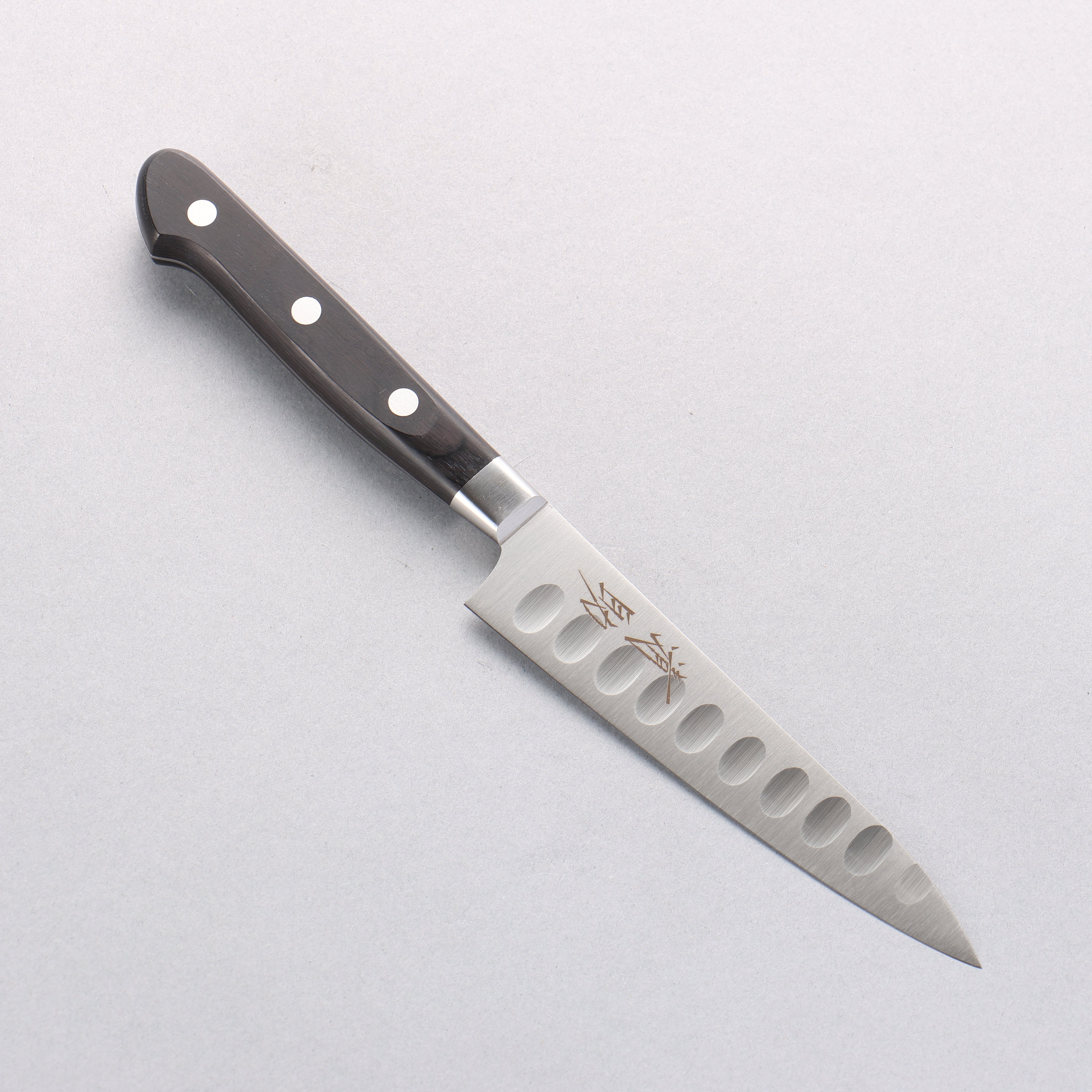 清助 瑞典鋼 多用途小鮭魚刀 120mm 黑合成木 握把 - 清助刃物