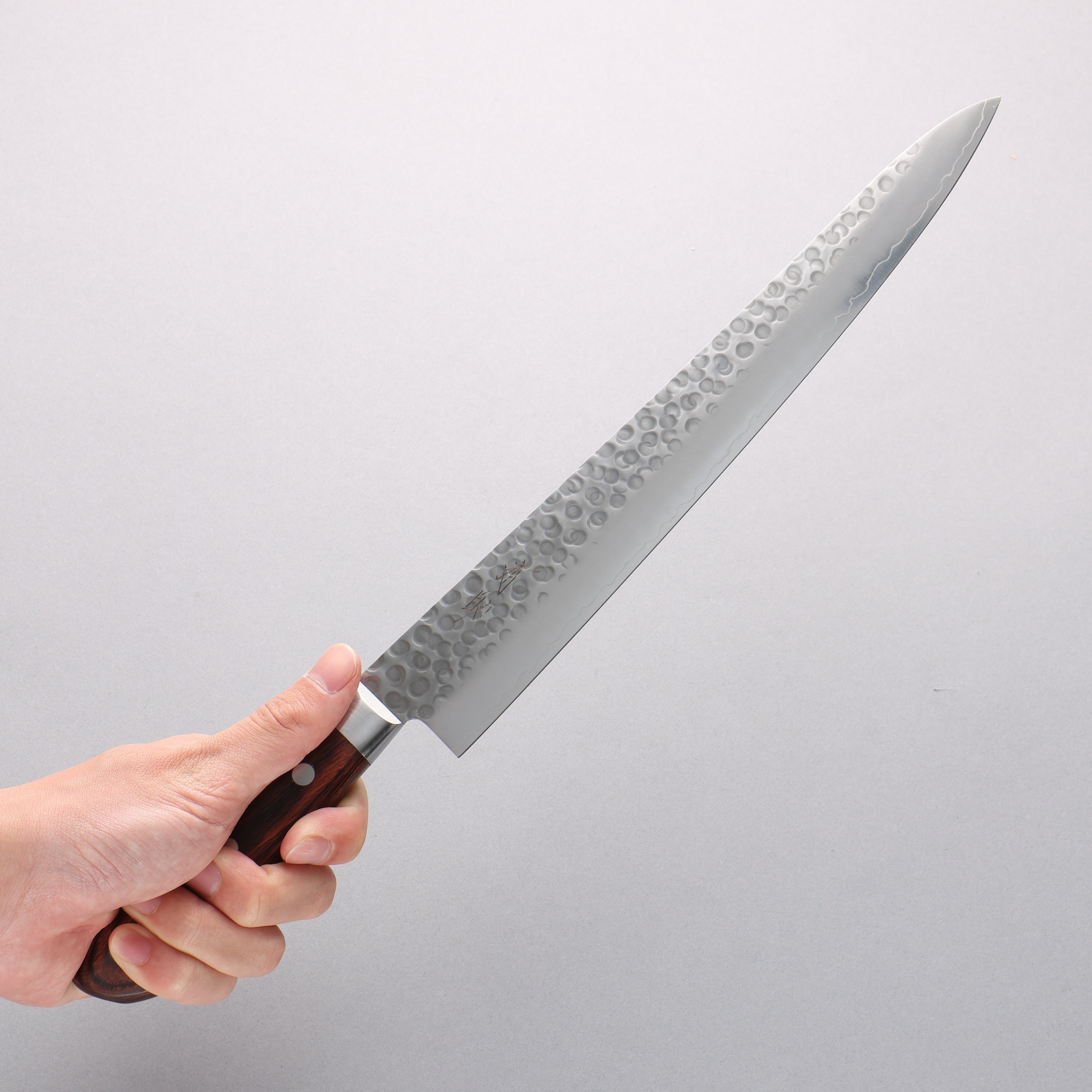 清助 瑞典鋼 鎚目 筋引 270mm 桃花心木 握把 - 清助刃物