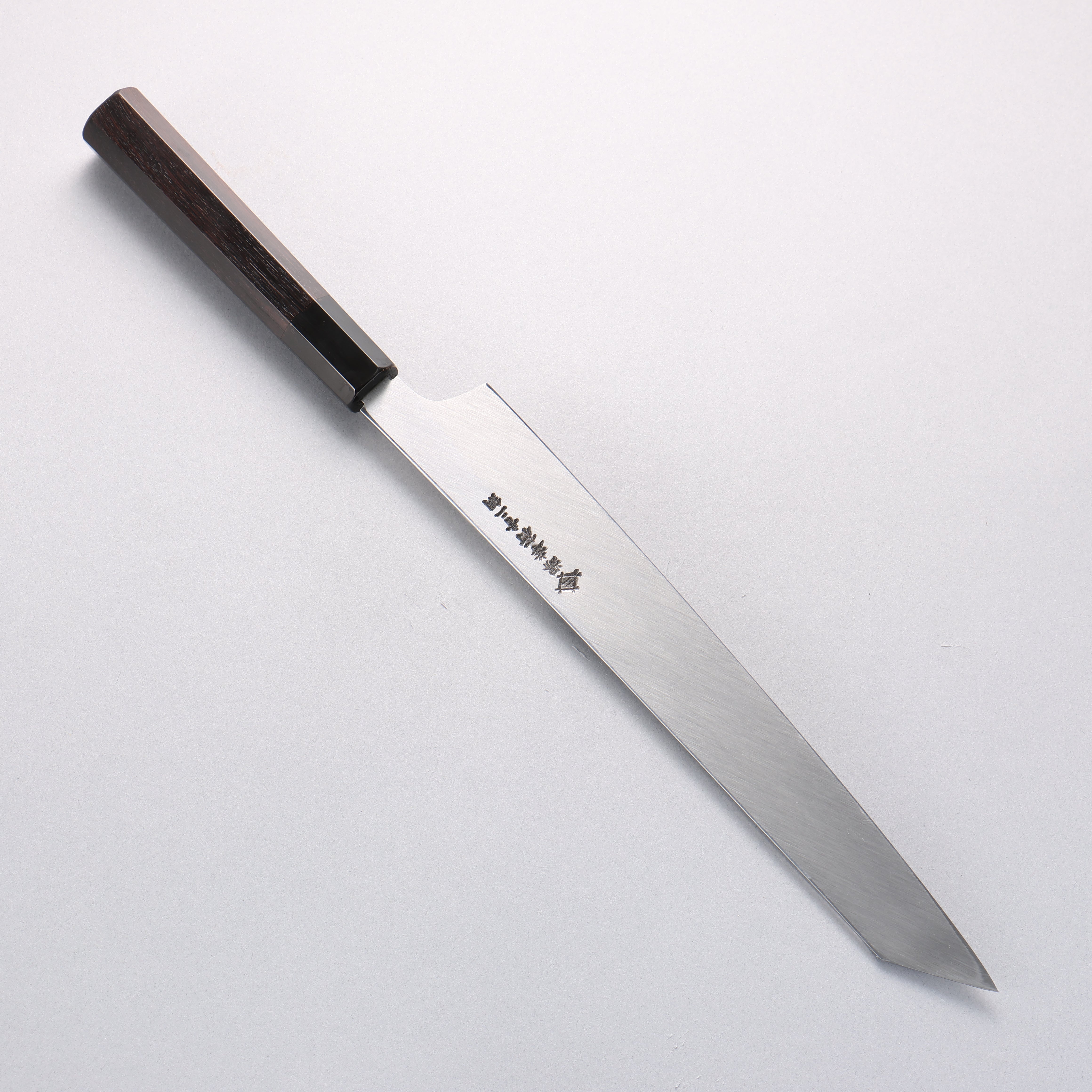 堺 孝行 飛燕 青鋼二號 鏡面處理 劍型柳刃 270mm 黑檀握把 附刀鞘 - 清助刃物