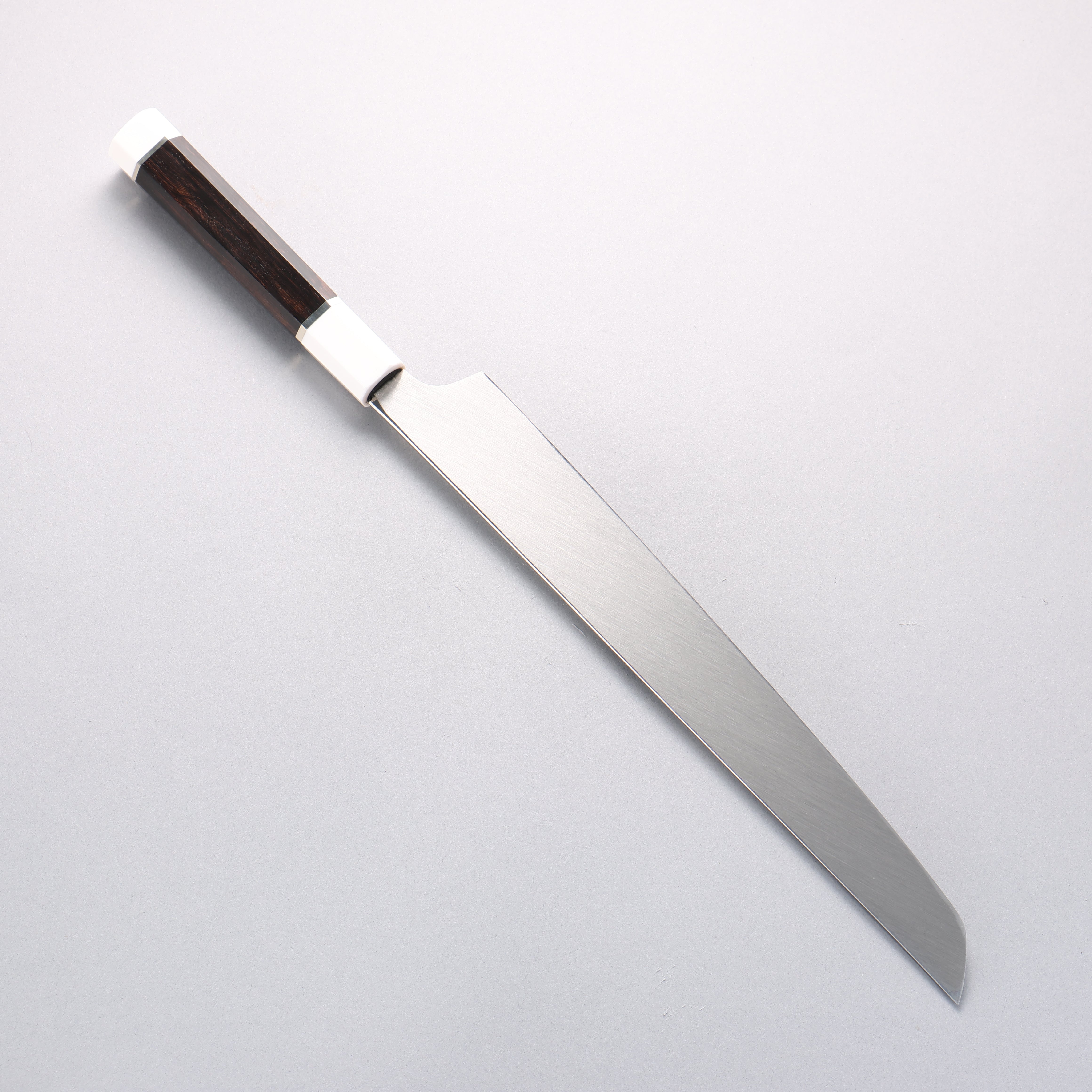 堺 孝行 銀龍 本燒 瑞典鋼 鏡面處理 先丸柳刃 300mm 黑檀握把 附刀鞘 - 清助刃物