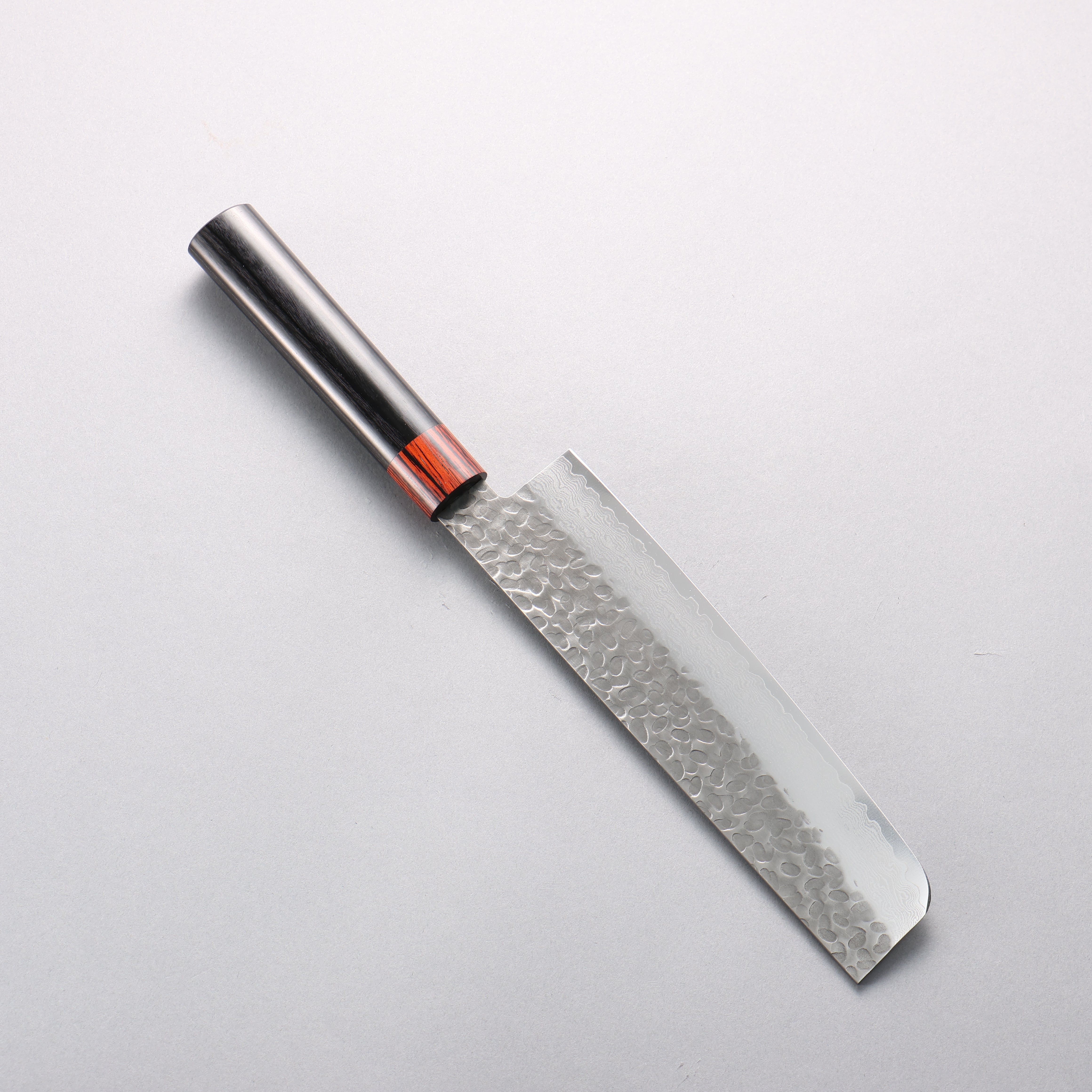 清助 VG10 33層 鎚目 大馬士革紋 菜切 180mm 黑合成木 握把 - 清助刃物