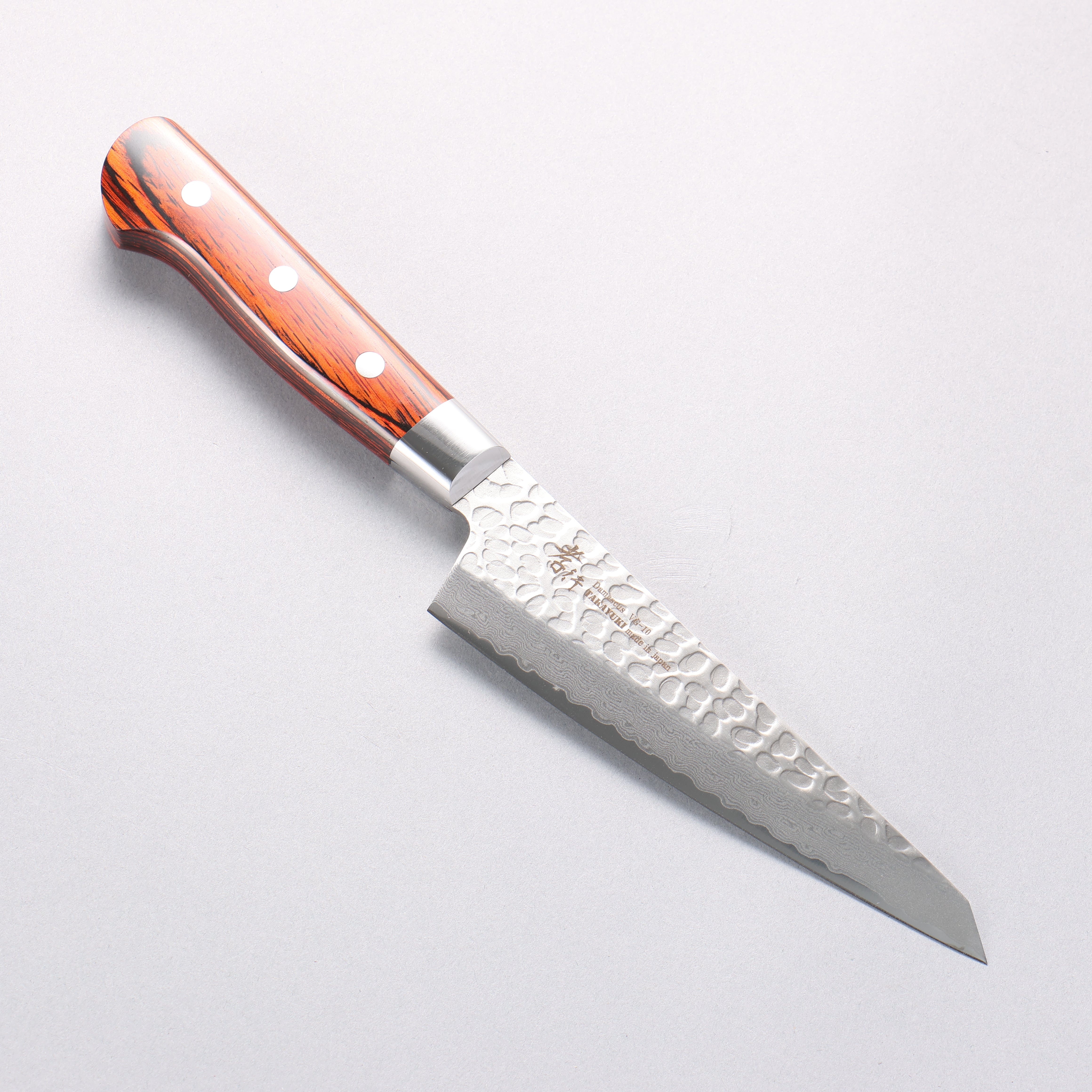 堺 孝行 VG10 33層 大馬士革紋 骨刀 150mm 桃花心合成木 握把 - 清助刃物