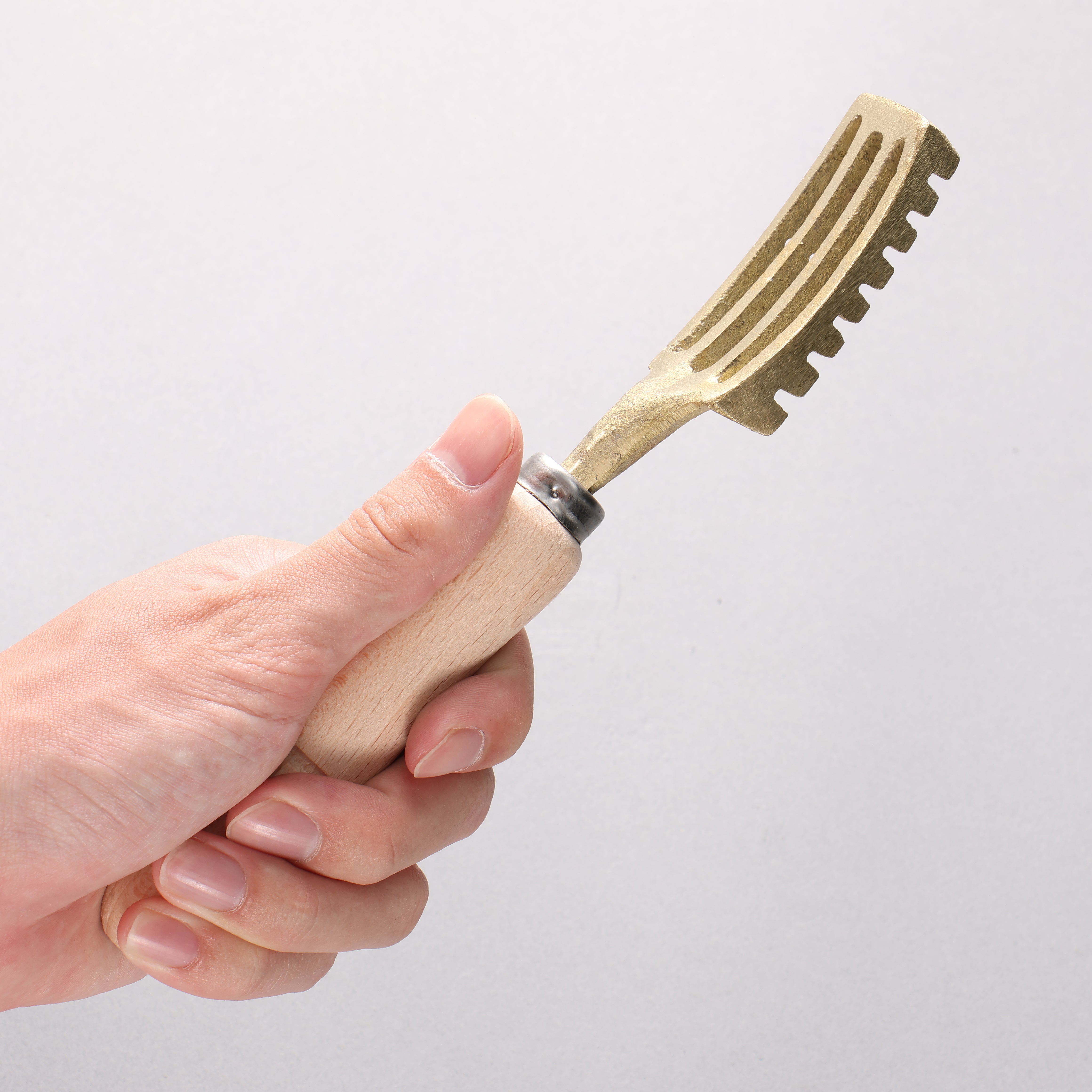 堺 孝行 黃銅 去魚鱗器 210mm - 清助刃物