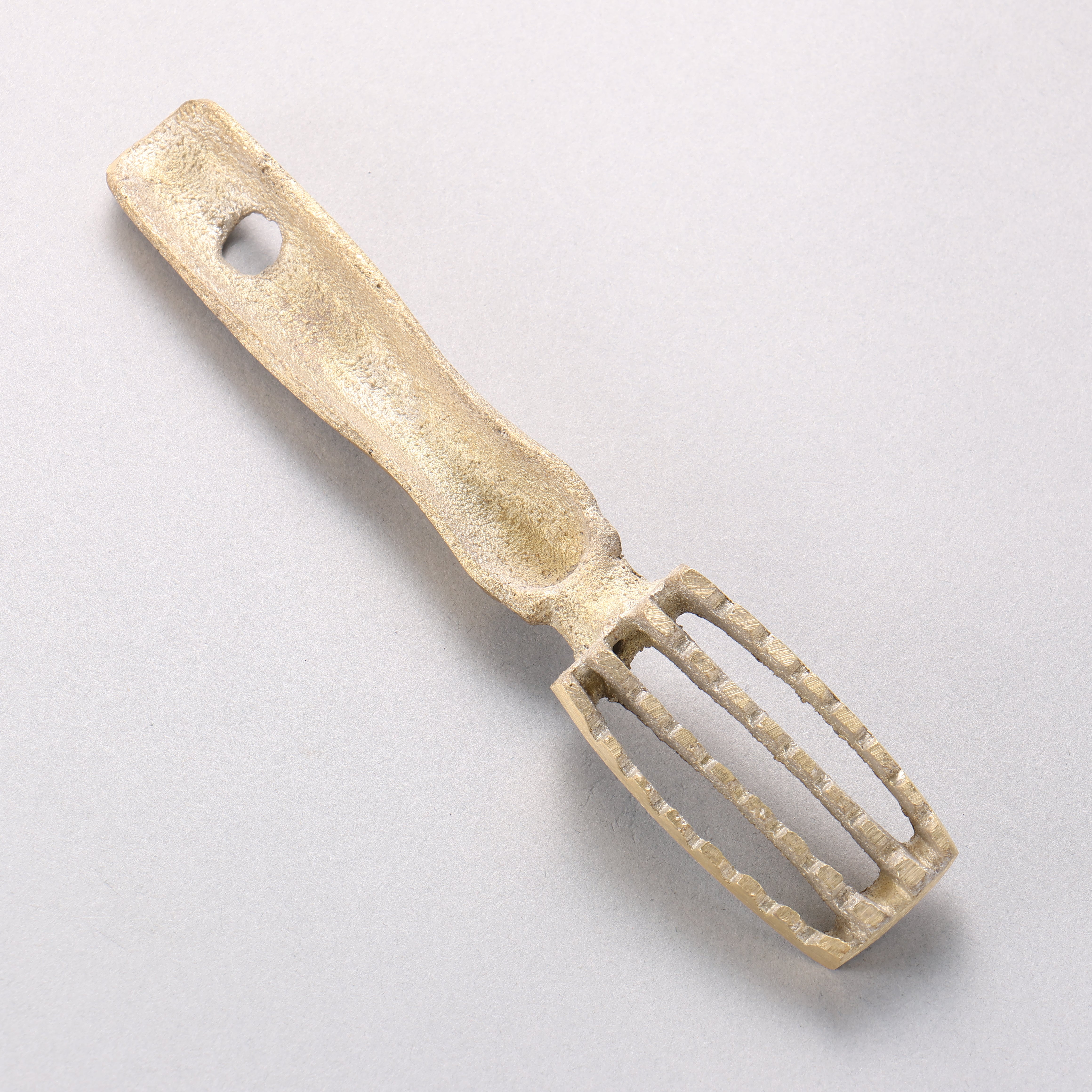 堺 孝行 黃銅 去魚鱗器 180mm - 清助刃物