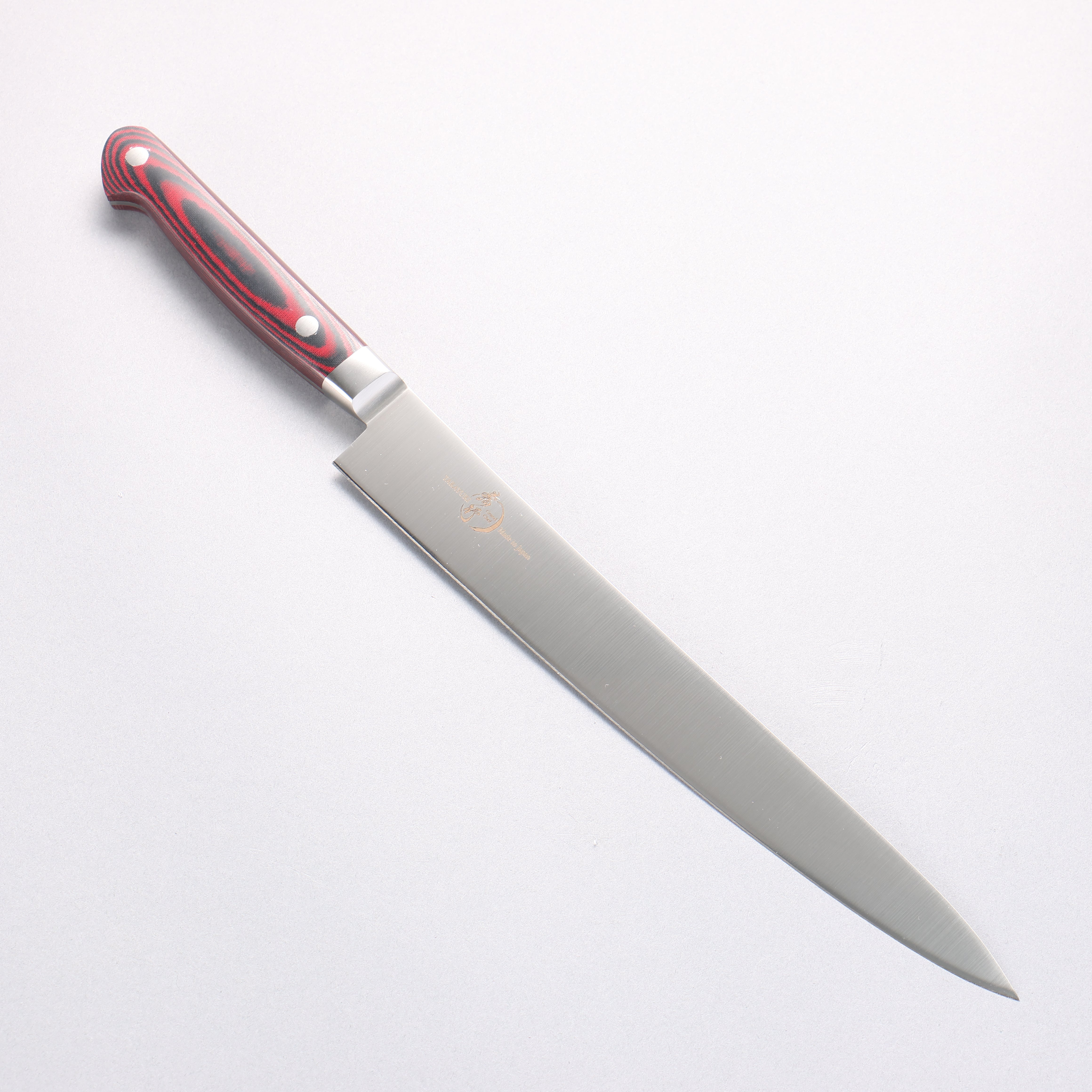 堺 孝行 大廚系列 大廚系列 瑞典鋼 筋引 240mm 茶色米卡塔(樹脂複合材料) 握把 - 清助刃物