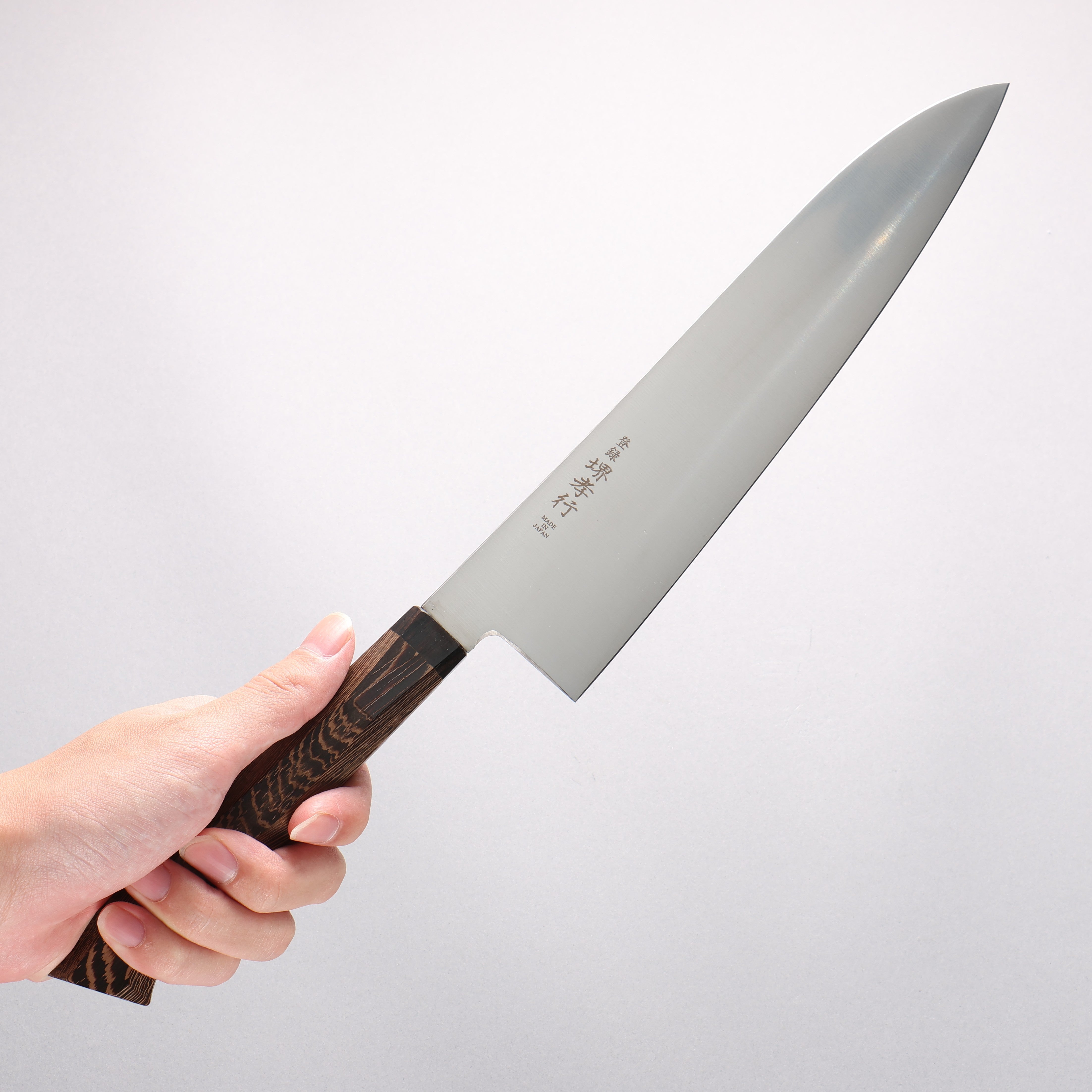 堺 孝行 大廚系列 Antares 瑞典鋼 筋引 240mm 雞翅木 握把 - 清助刃物