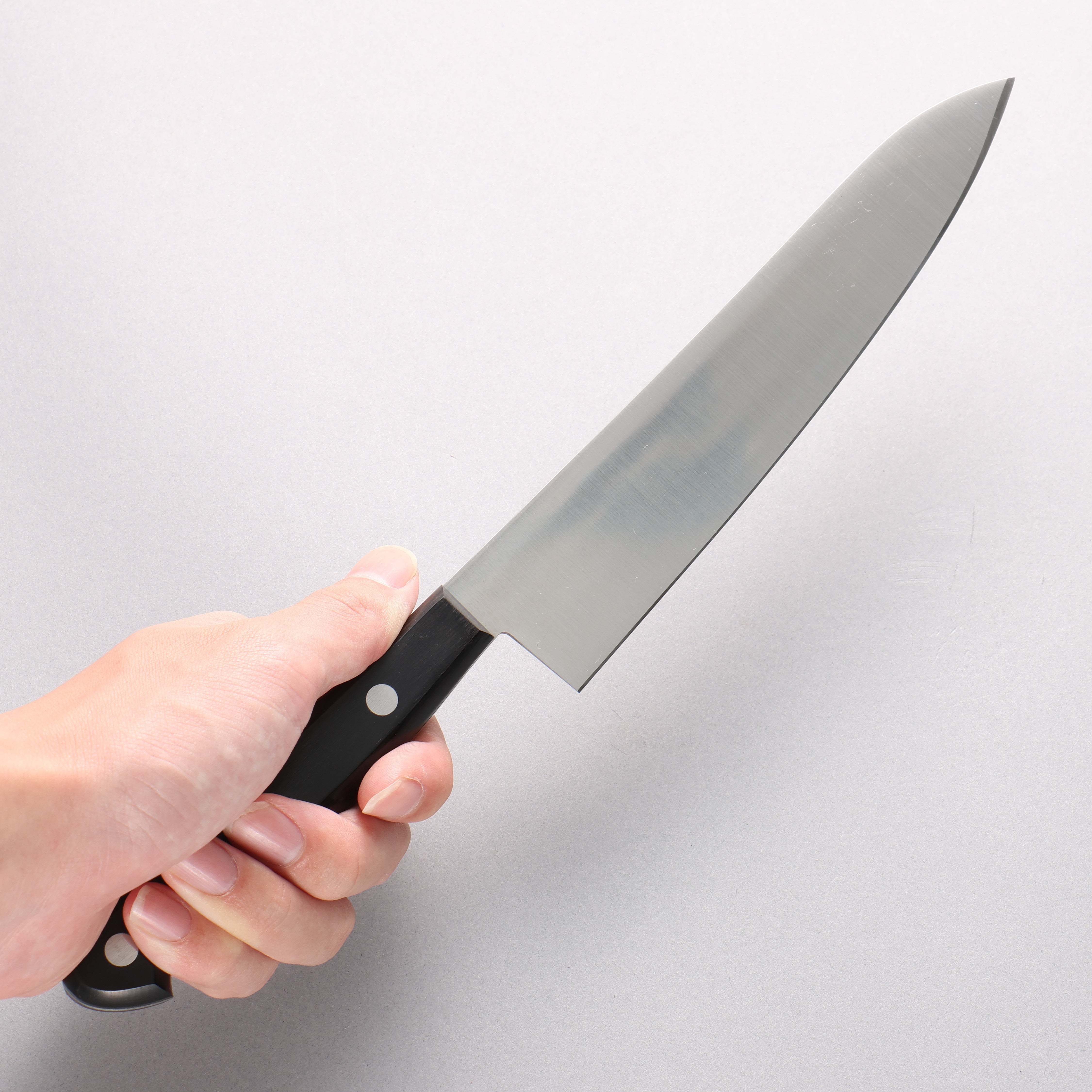 堺 孝行 大廚系列 瑞典鋼 牛刀 180mm 黑合成木 握把 - 清助刃物