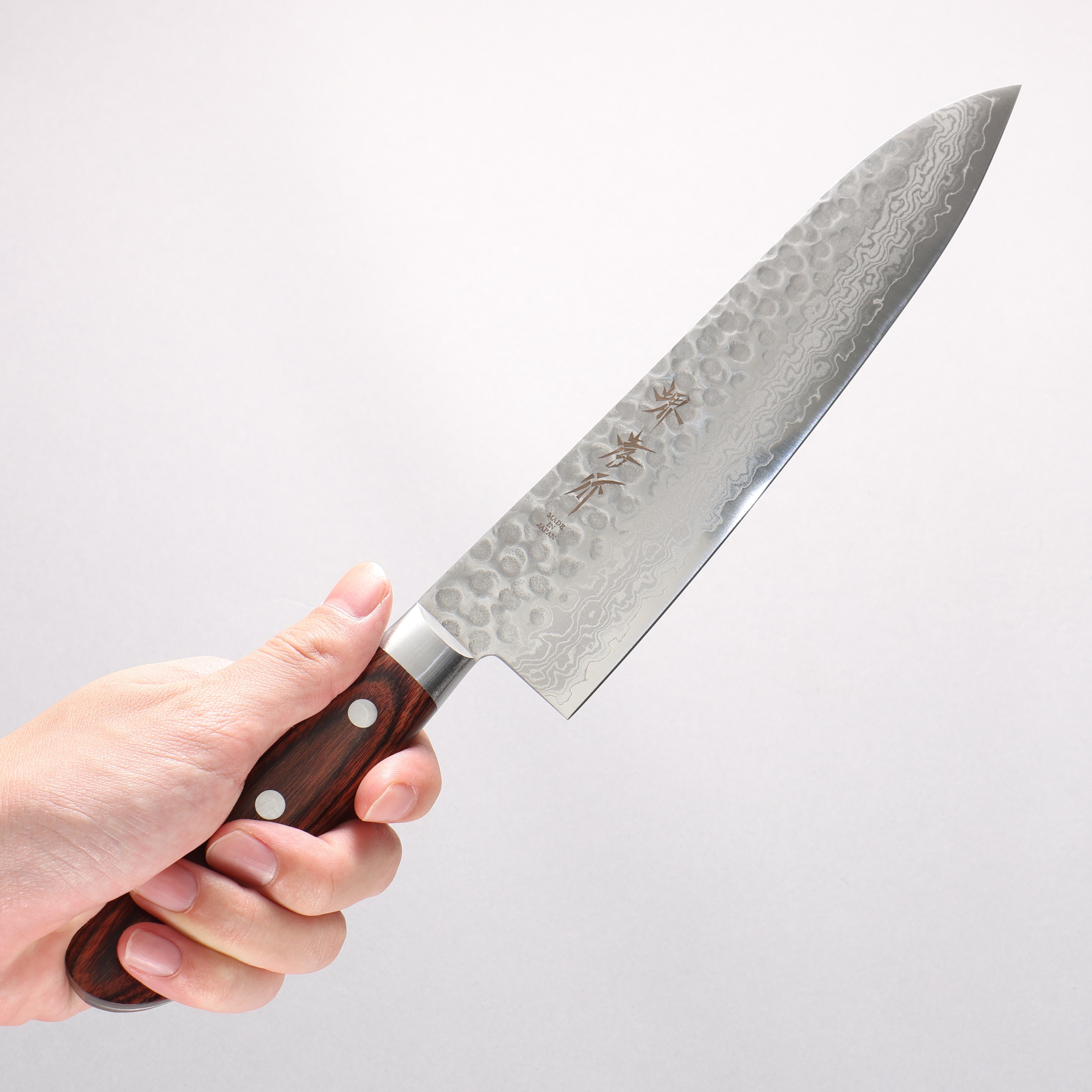 堺 孝行 VG10 17層大馬士革紋 牛刀 210mm - 清助刃物