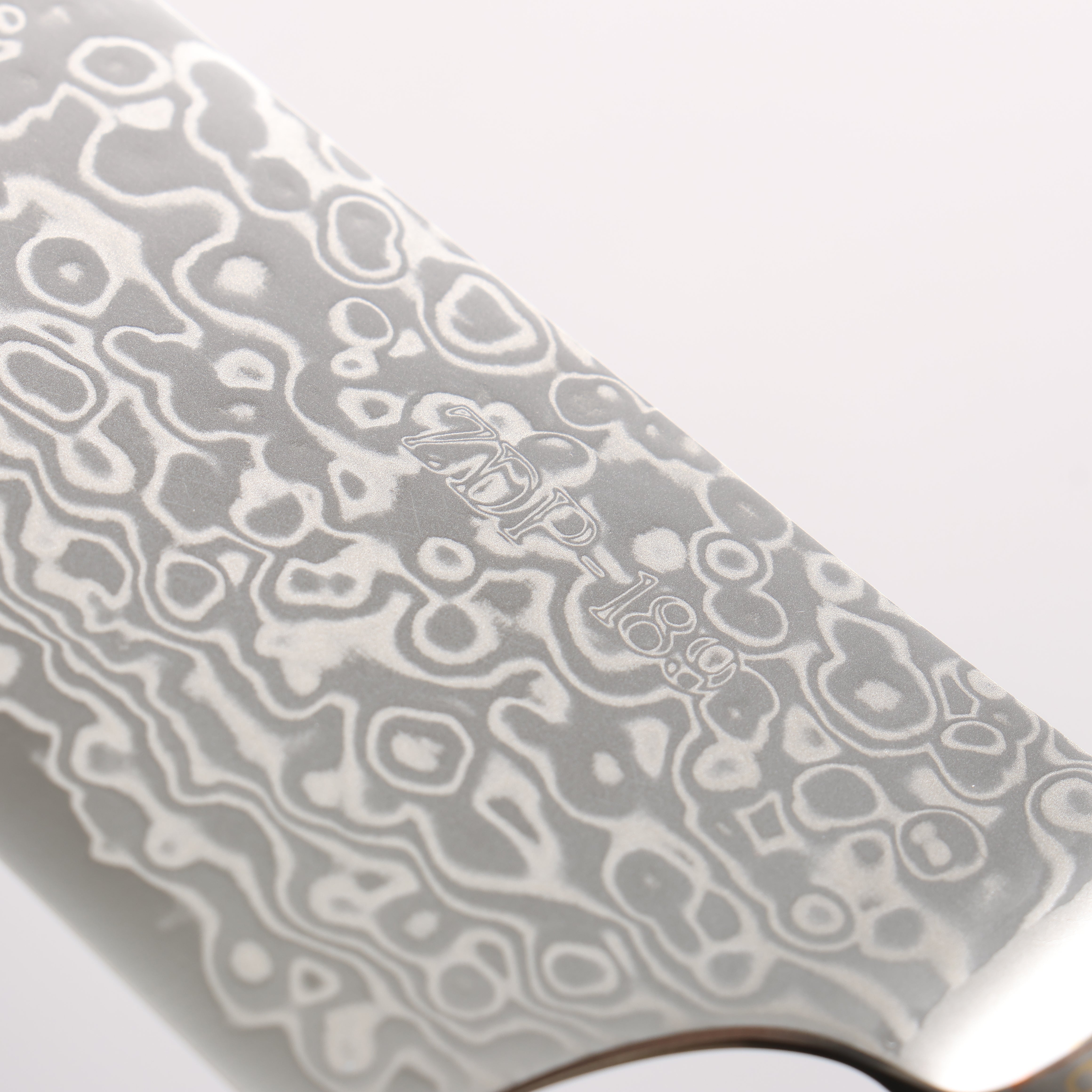 佳人 ZDP189 大馬士革紋 打磨處理 牛刀 210mm 哈納林瘤嵌細工 握把 - 清助刃物