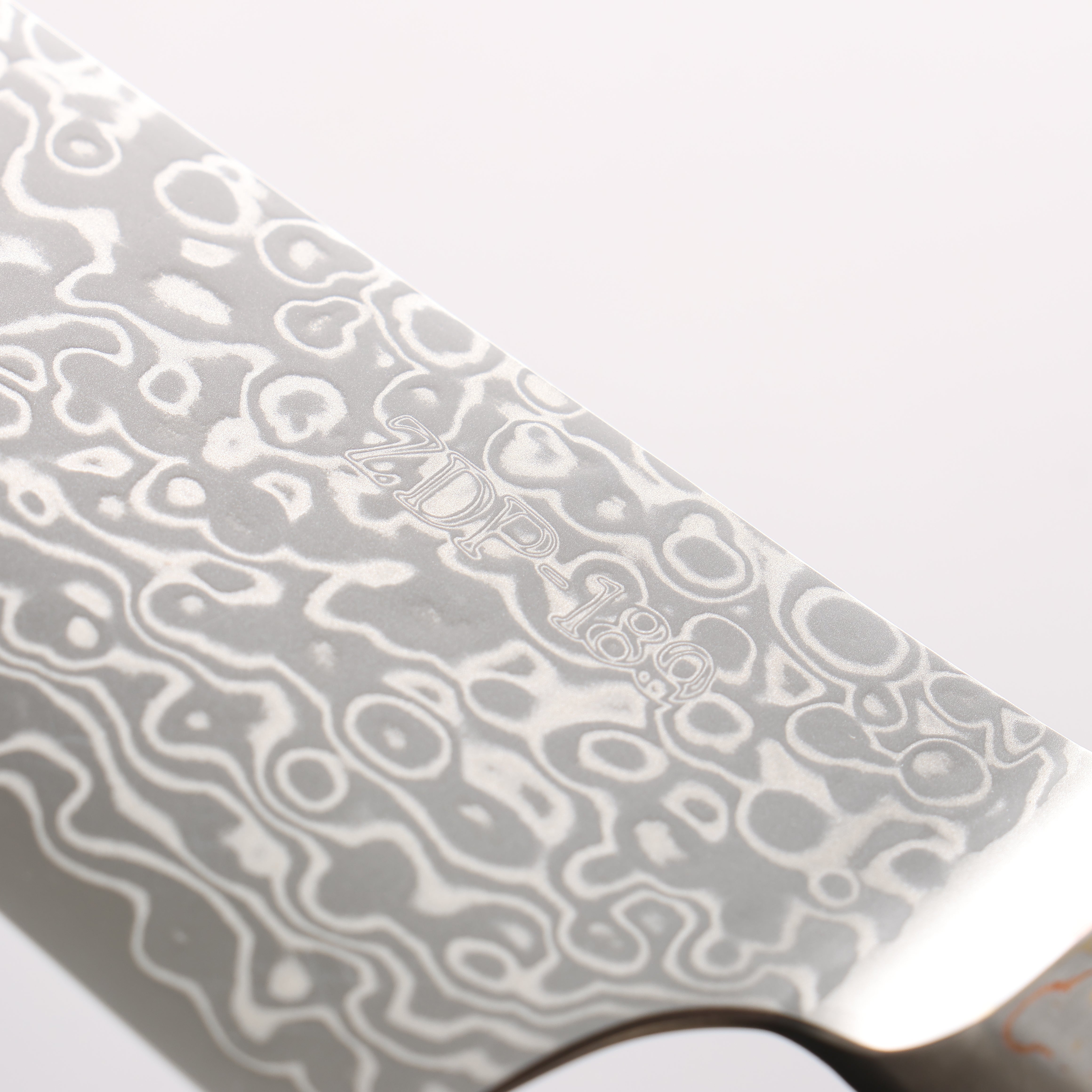 佳人 ZDP189 大馬士革紋 打磨處理 切付三德刀 165mm 哈納林瘤嵌細工 握把 - 清助刃物