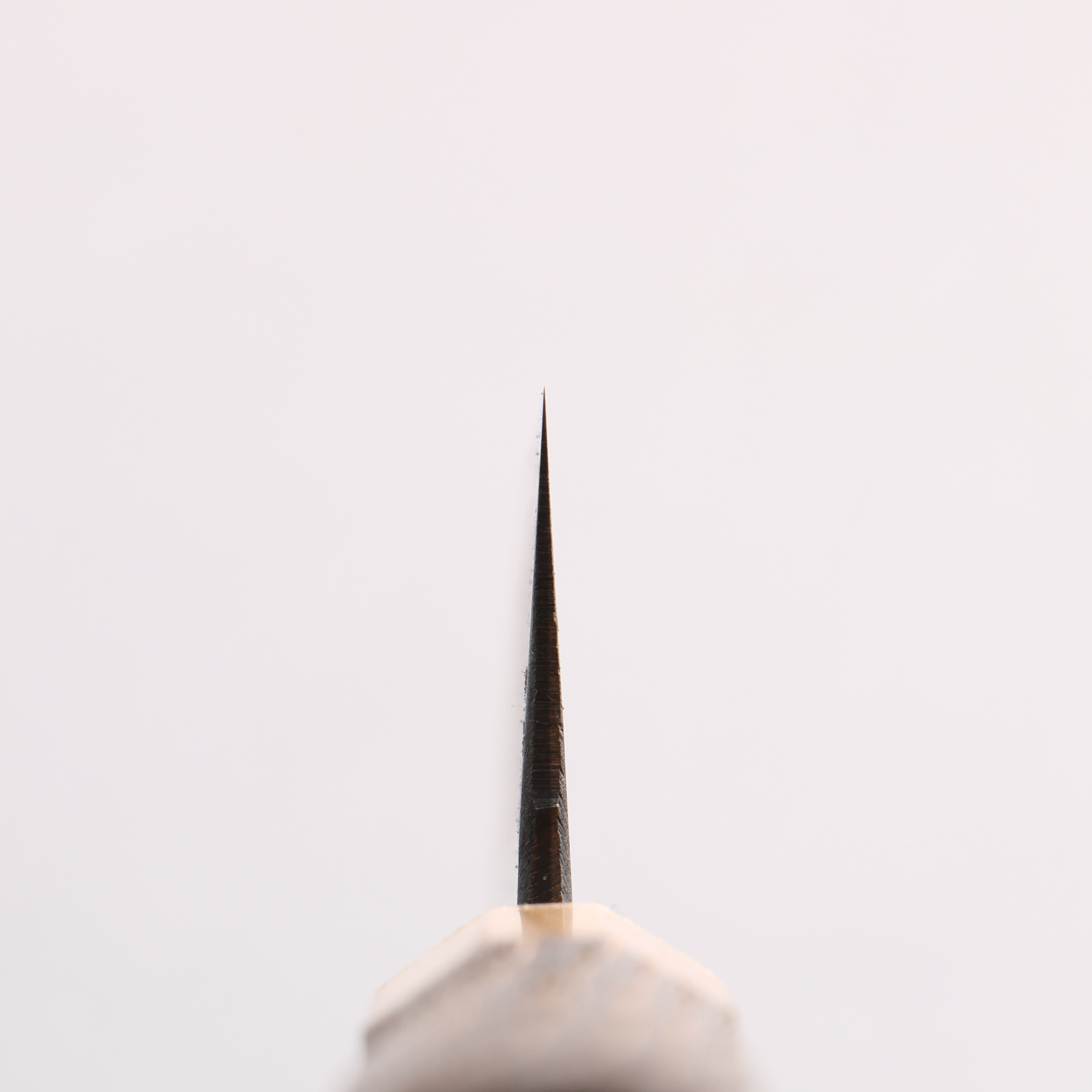 清助 青鋼二號 黑打 小文化刀 150mm 燒栗木(口輪:櫻花木) 握把 - 清助刃物