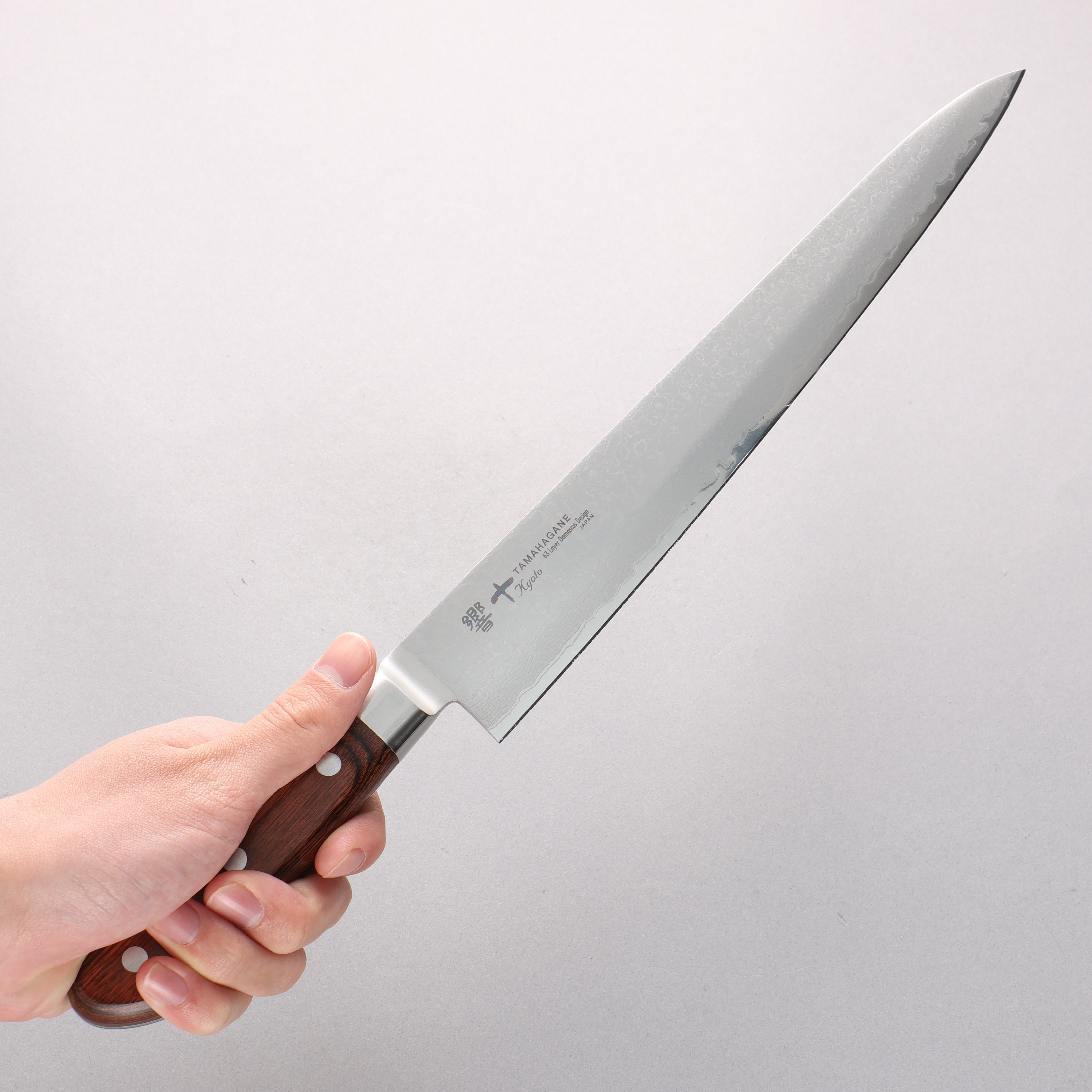 玉鋼 響十 63層 大馬士革紋 筋引 270mm KP-1112 - 清助刃物