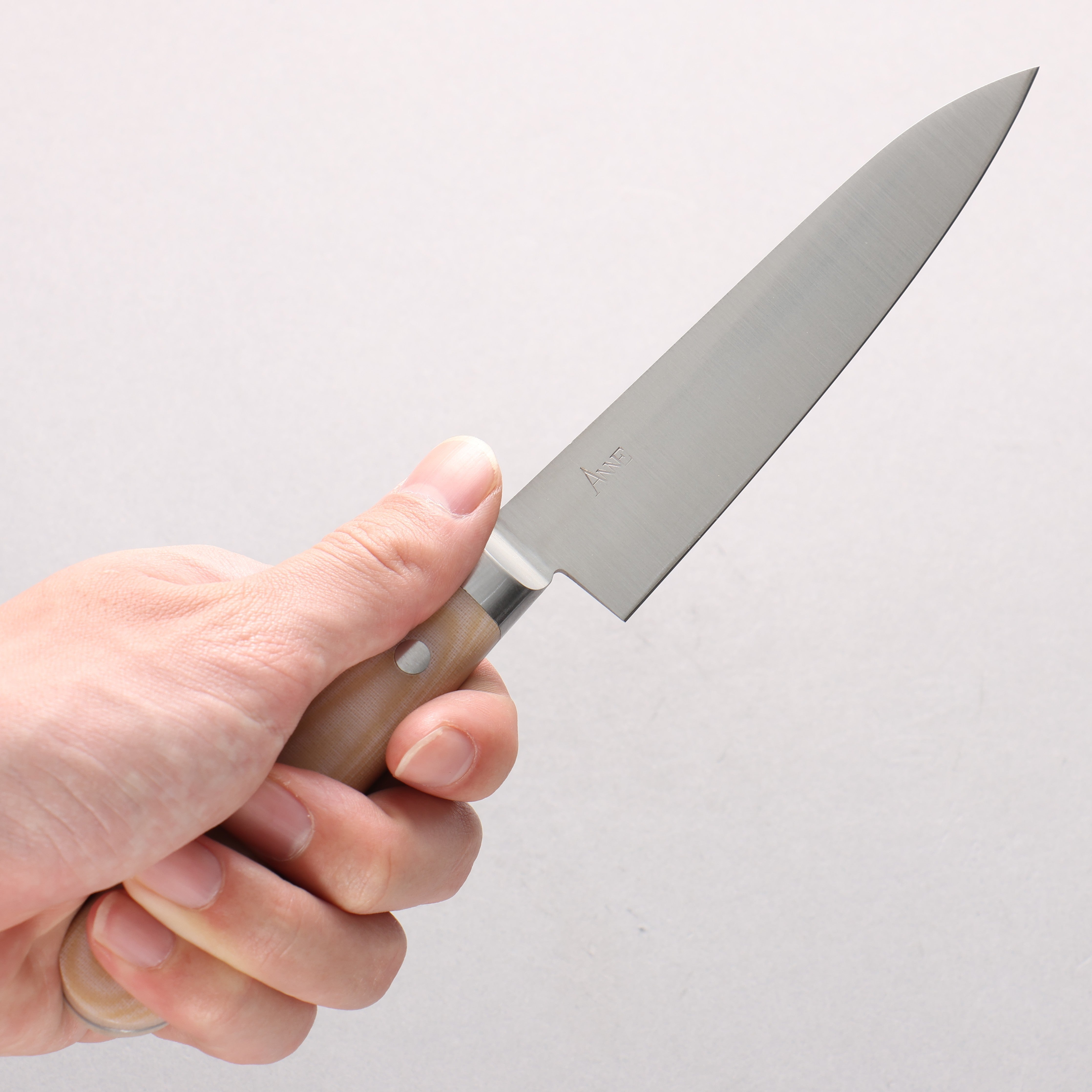 ANNE 不鏽鋼 多用途小刀 120mm 米卡塔(樹脂複合材料) 握把 - 清助刃物