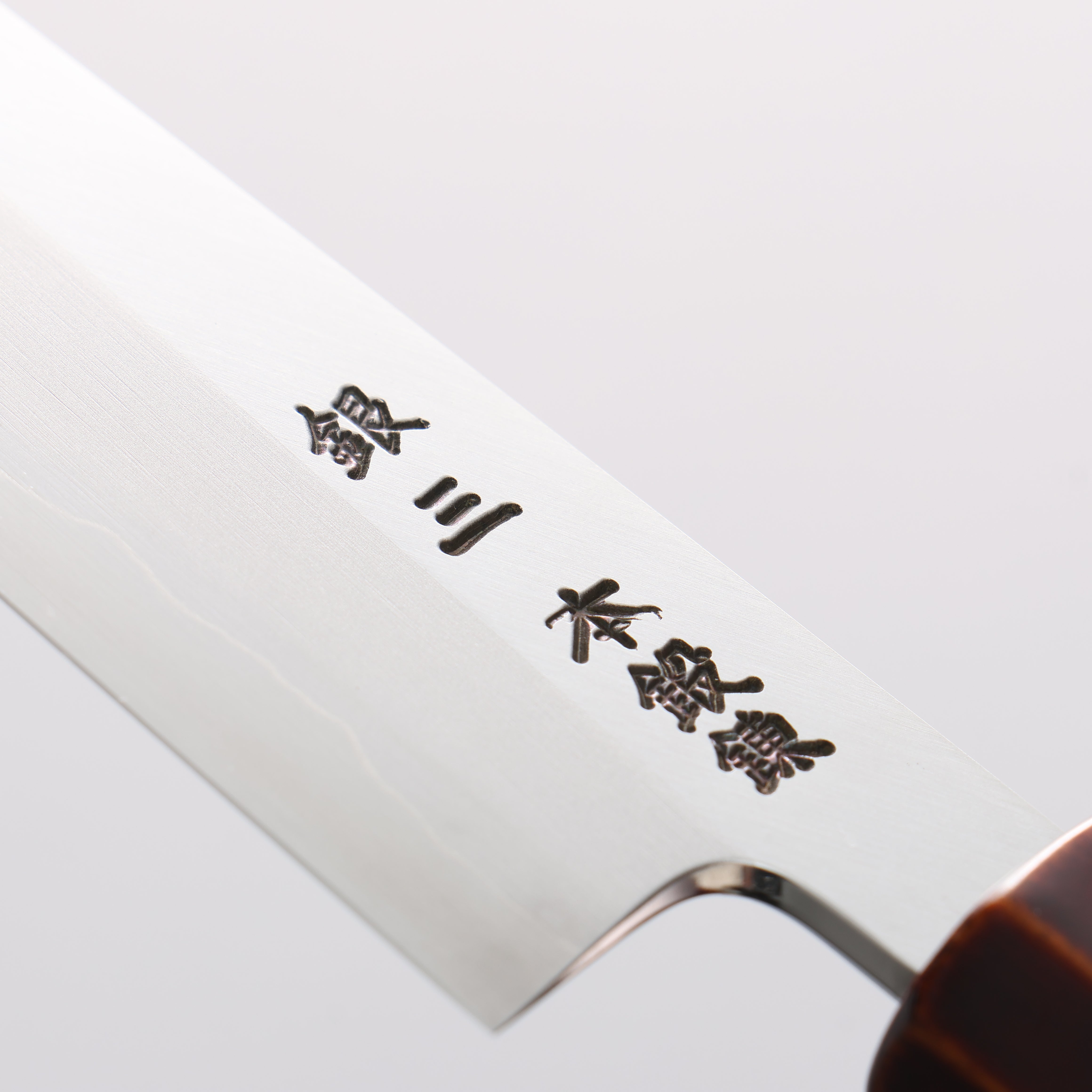 刃道 銀三鋼 打磨處理 多用途小刀 150mm 漆塗 (木地呂塗) 握把 - 清助刃物