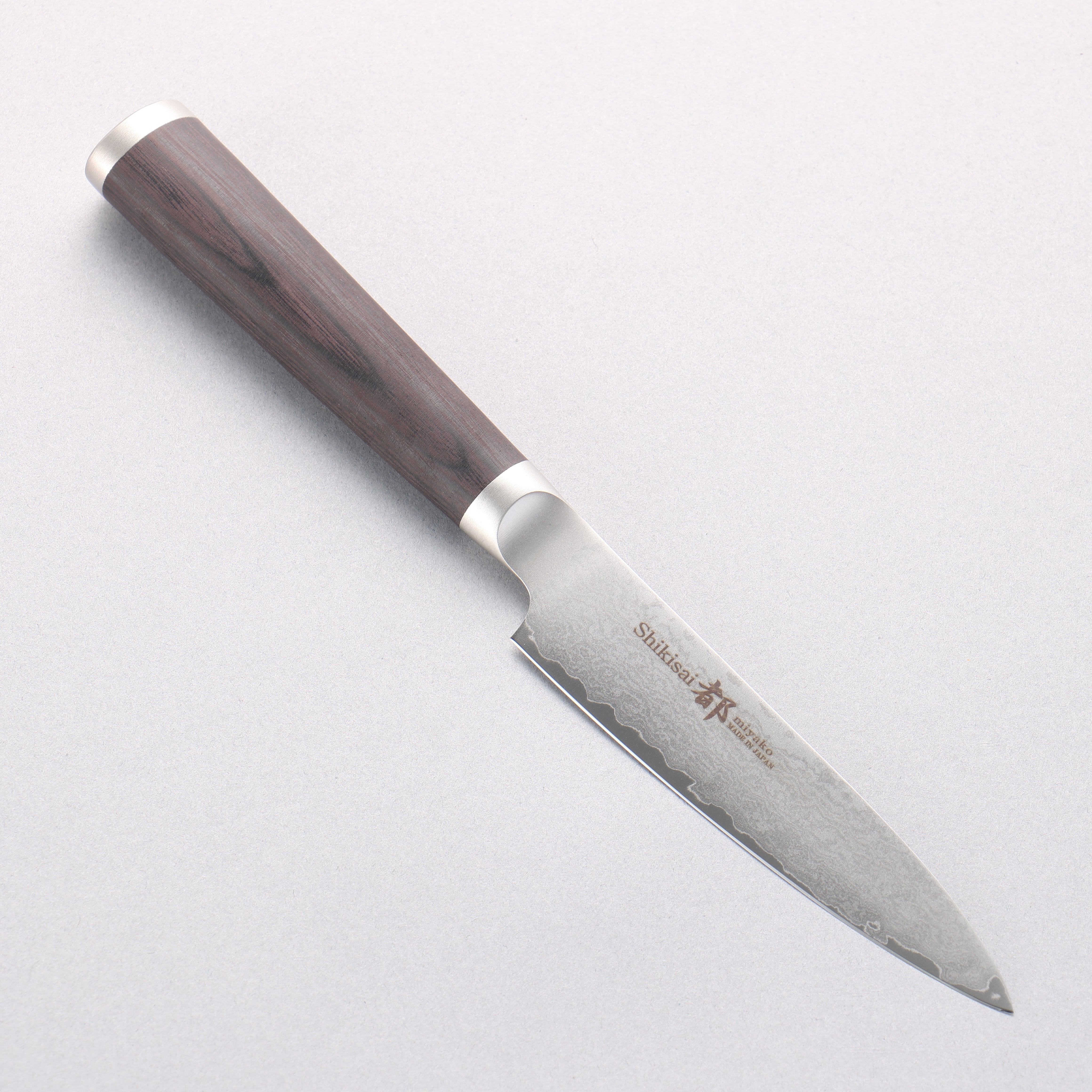 志津匠 都 AUS8 33層大馬士革紋 多用途小刀 110mm - 清助刃物