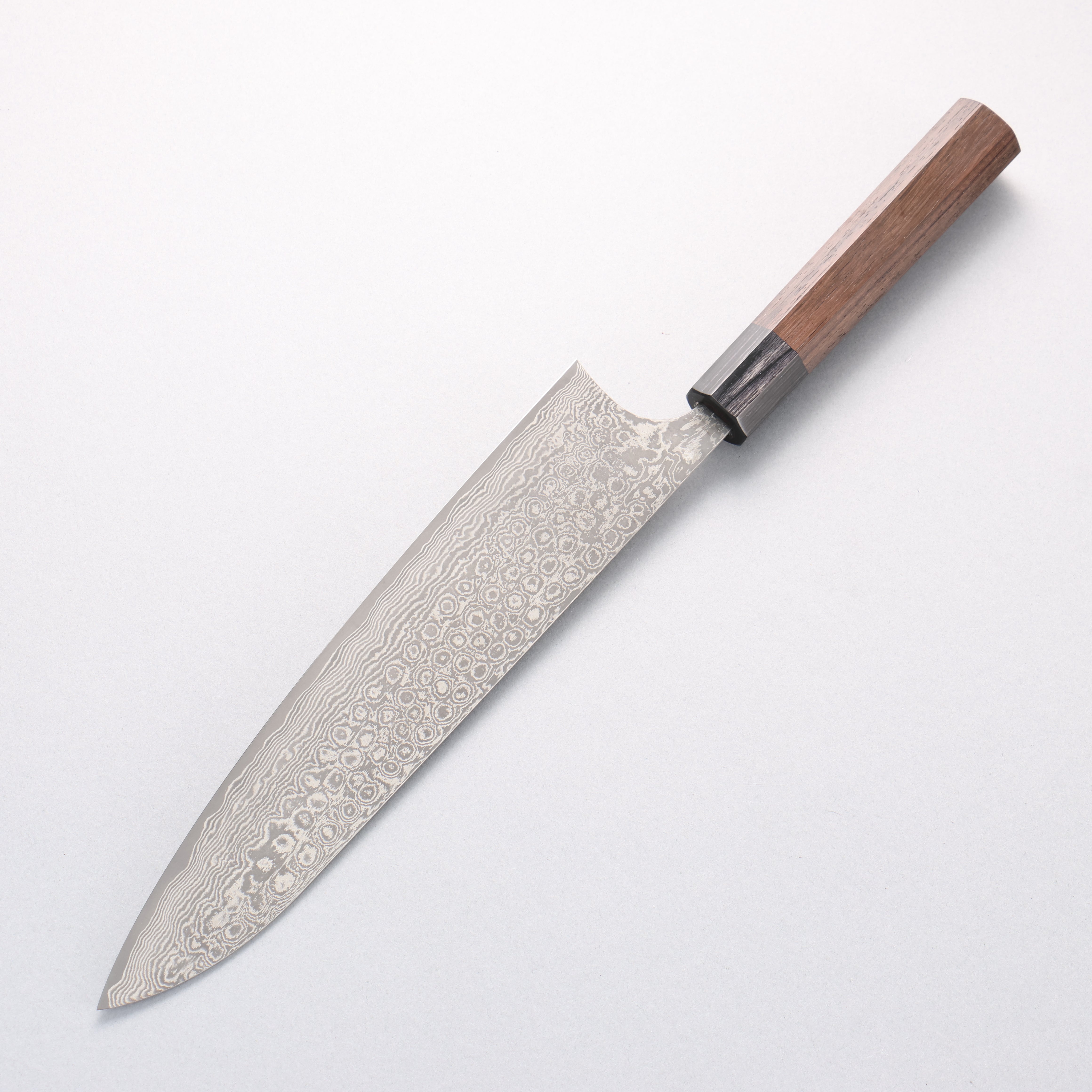 昌景 雲 VG10 大馬士革紋 牛刀 240mm 紫檀木 握把 - 清助刃物