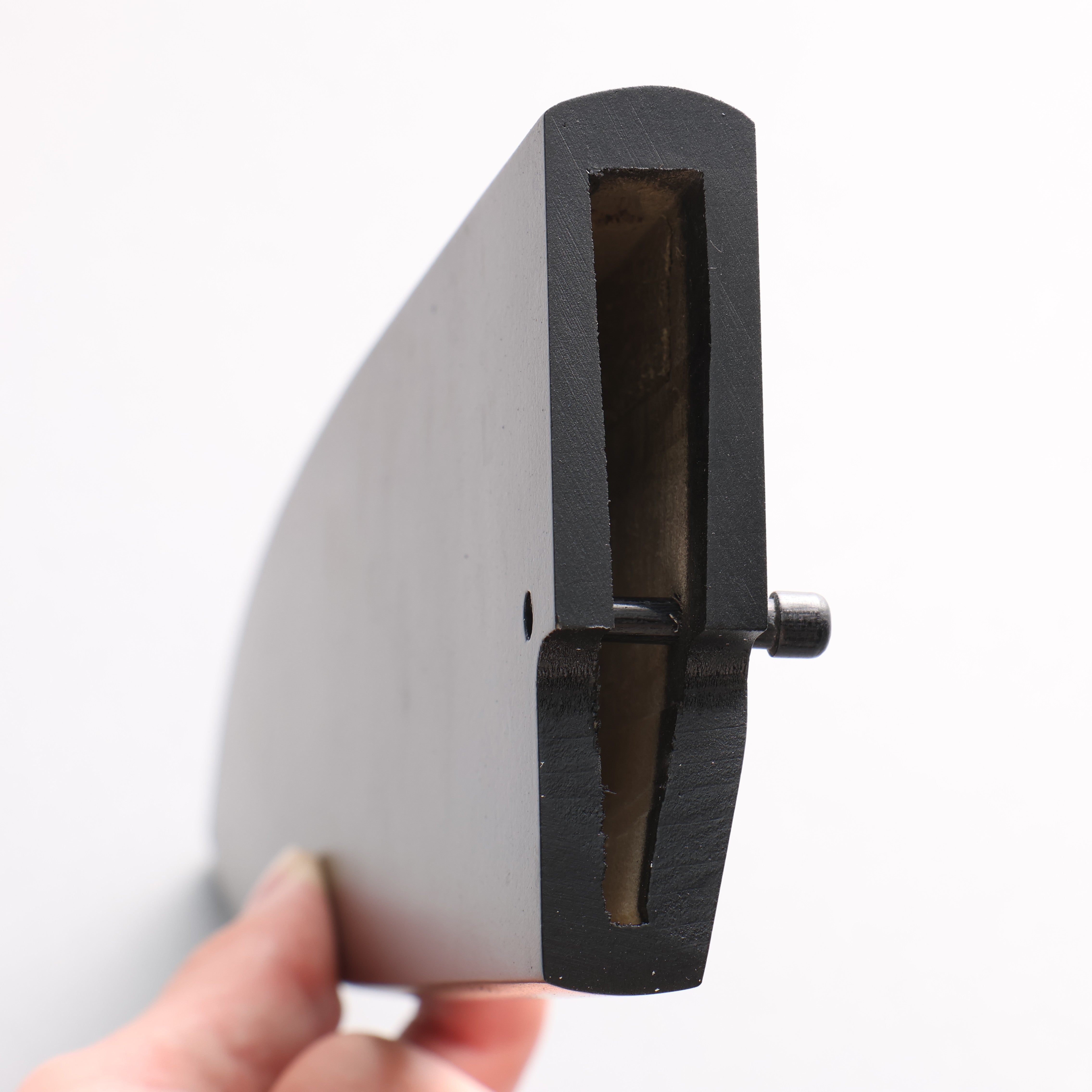 黑 木蘭 鞘 240mm 出刃用 附合成木安全栓 Kaneko - 清助刃物