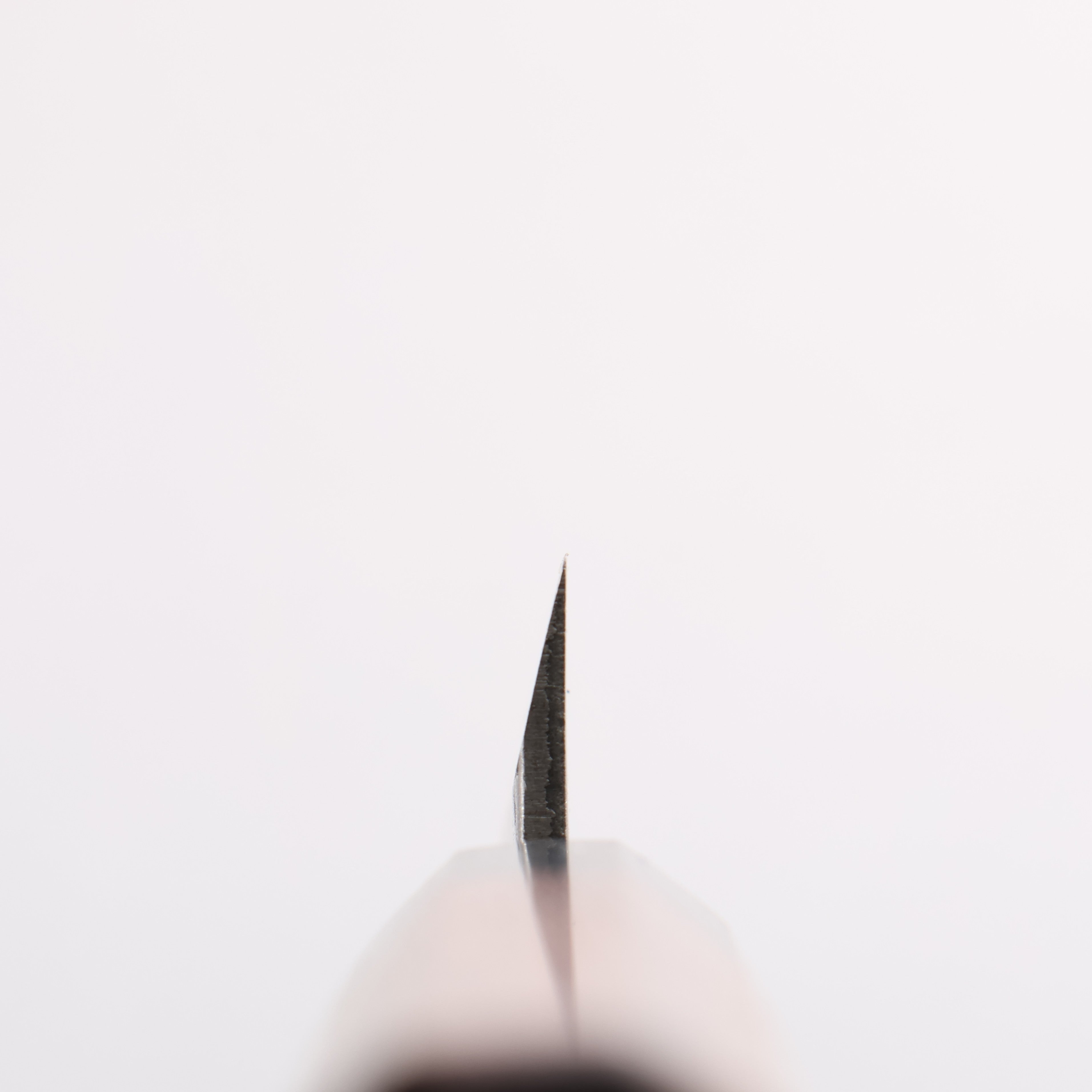 清助 銀三鋼 鎚目 (丸) 竹筴魚刀 90mm 核桃木 握把 - 清助刃物