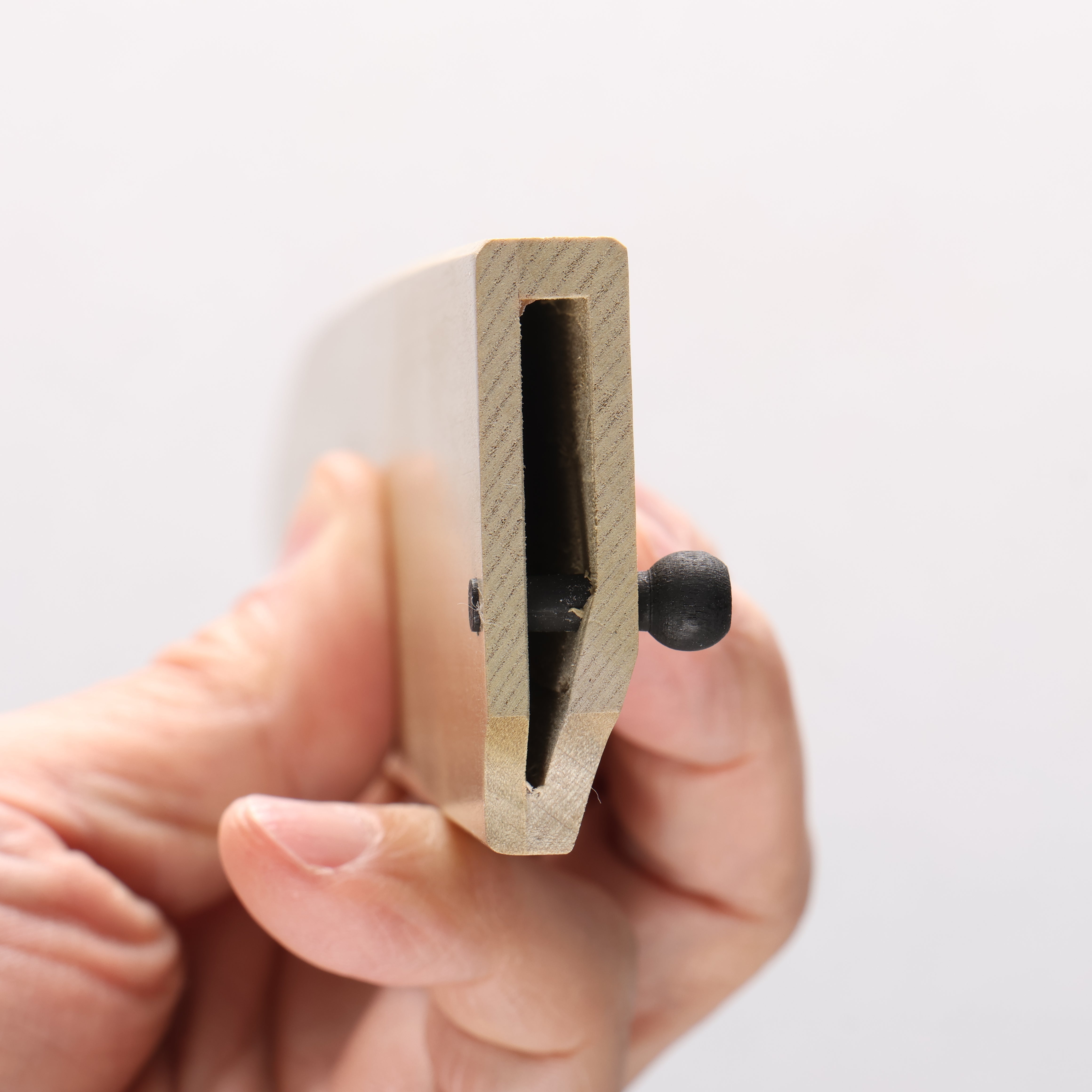 木蘭鞘 240mm 柳刃用 附合成木安全栓 - 清助刃物