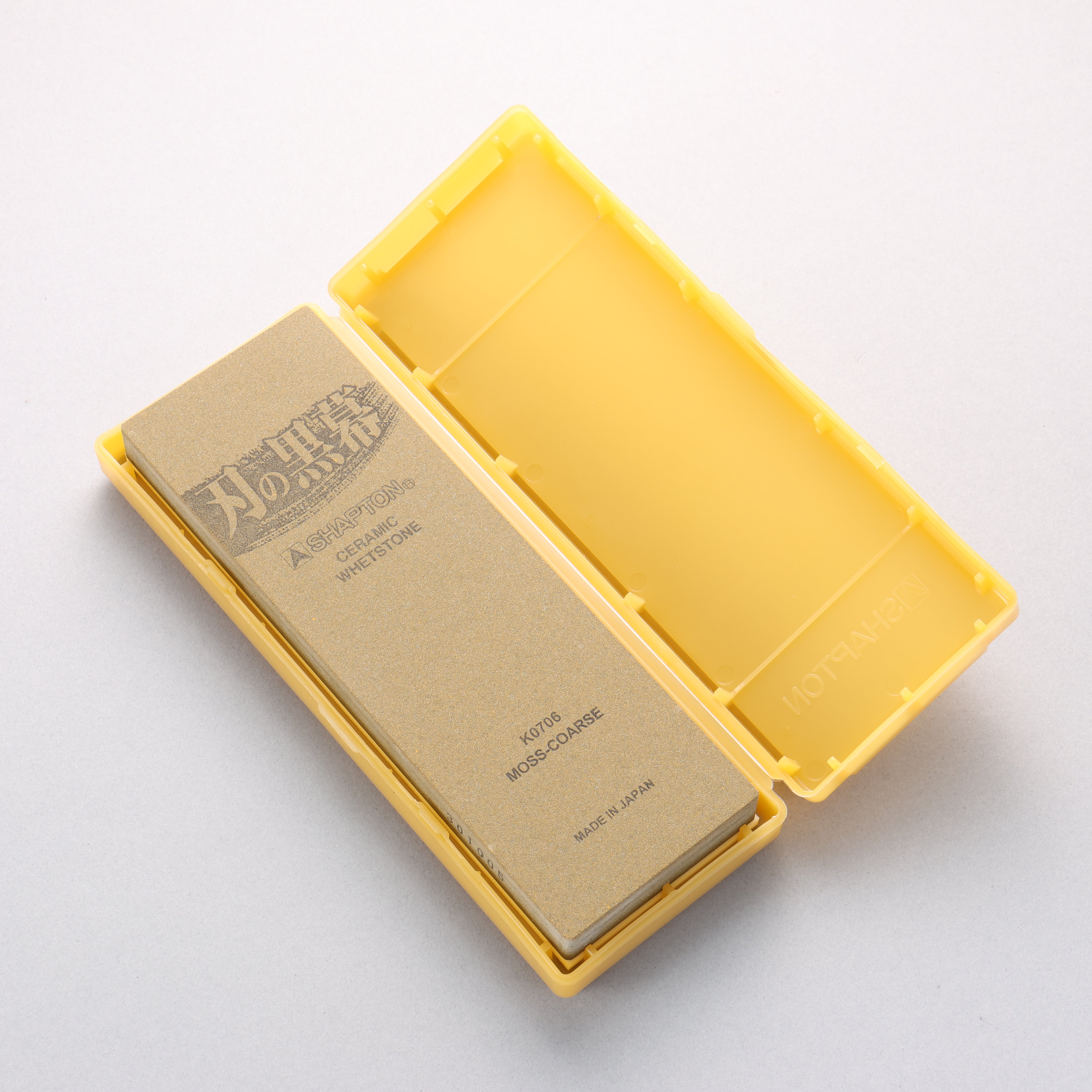 Shapton 刃之黑幕系列 荒砥 磨刀石 苔蘚綠 - #220 - 清助刃物