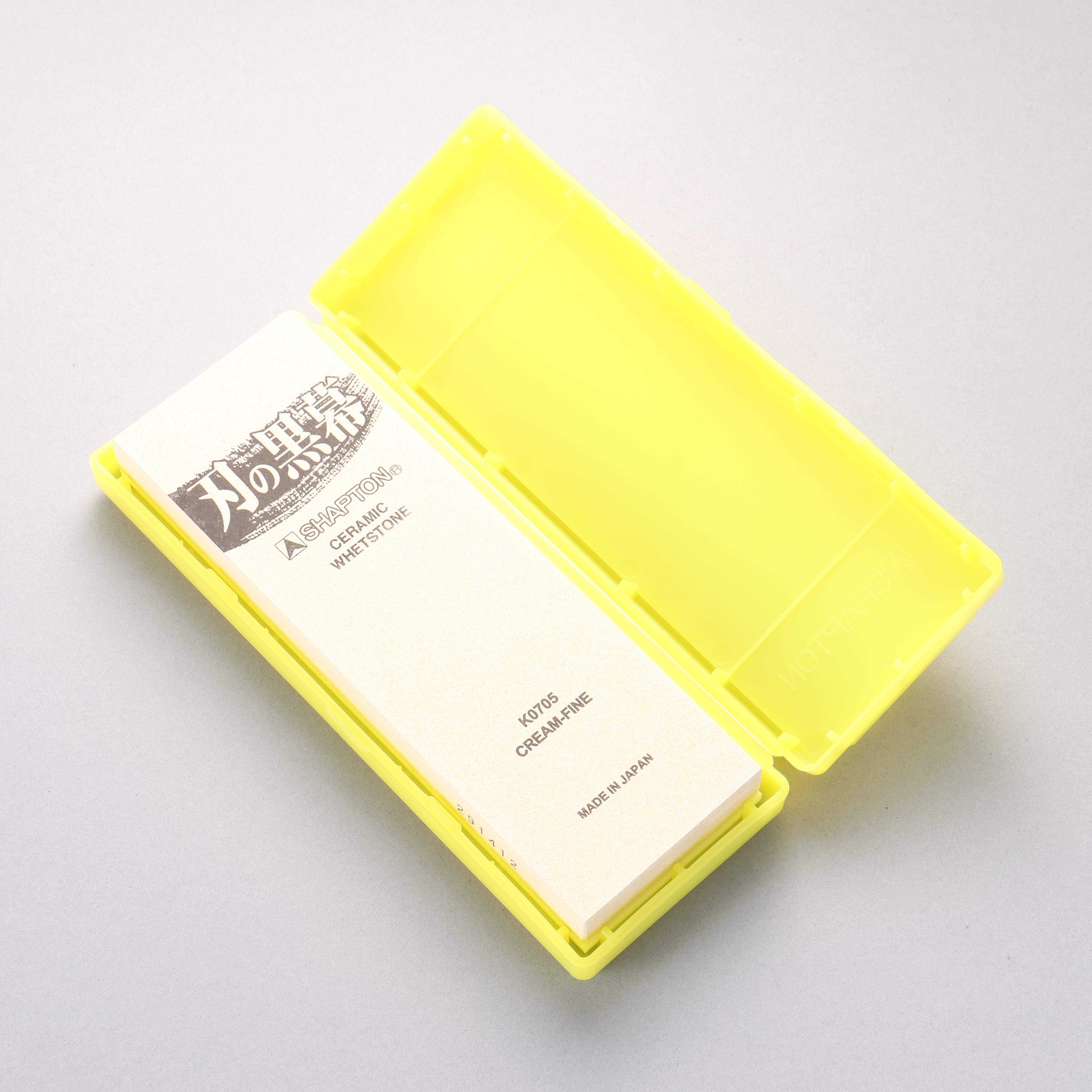 Shapton 刃之黑幕系列 仕上砥 磨刀石 奶油黃 - #12000 - 清助刃物