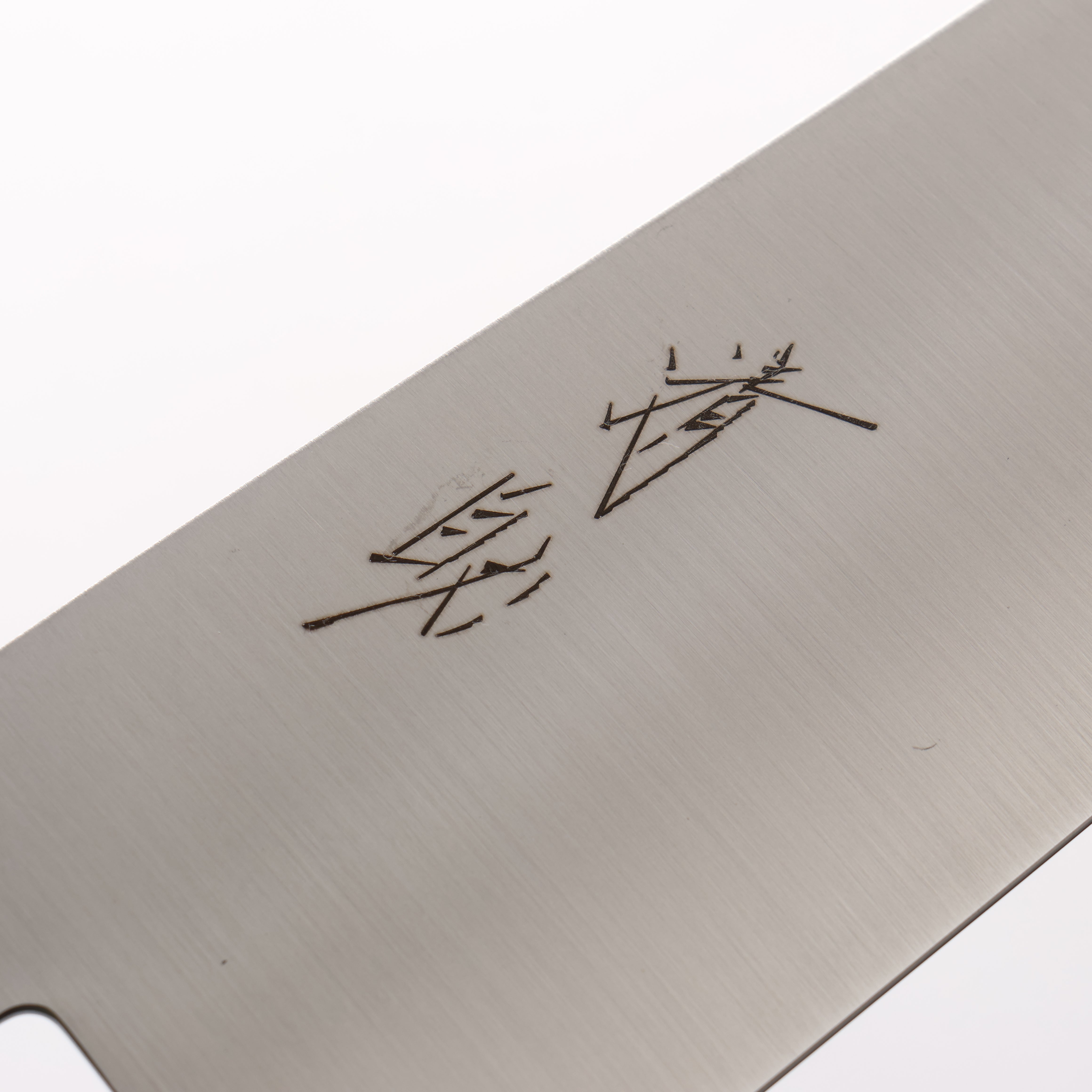 清助 不鏽鋼 切付三德刀 180mm 柚木 (口輪:黑塑膠) 握把 - 清助刃物