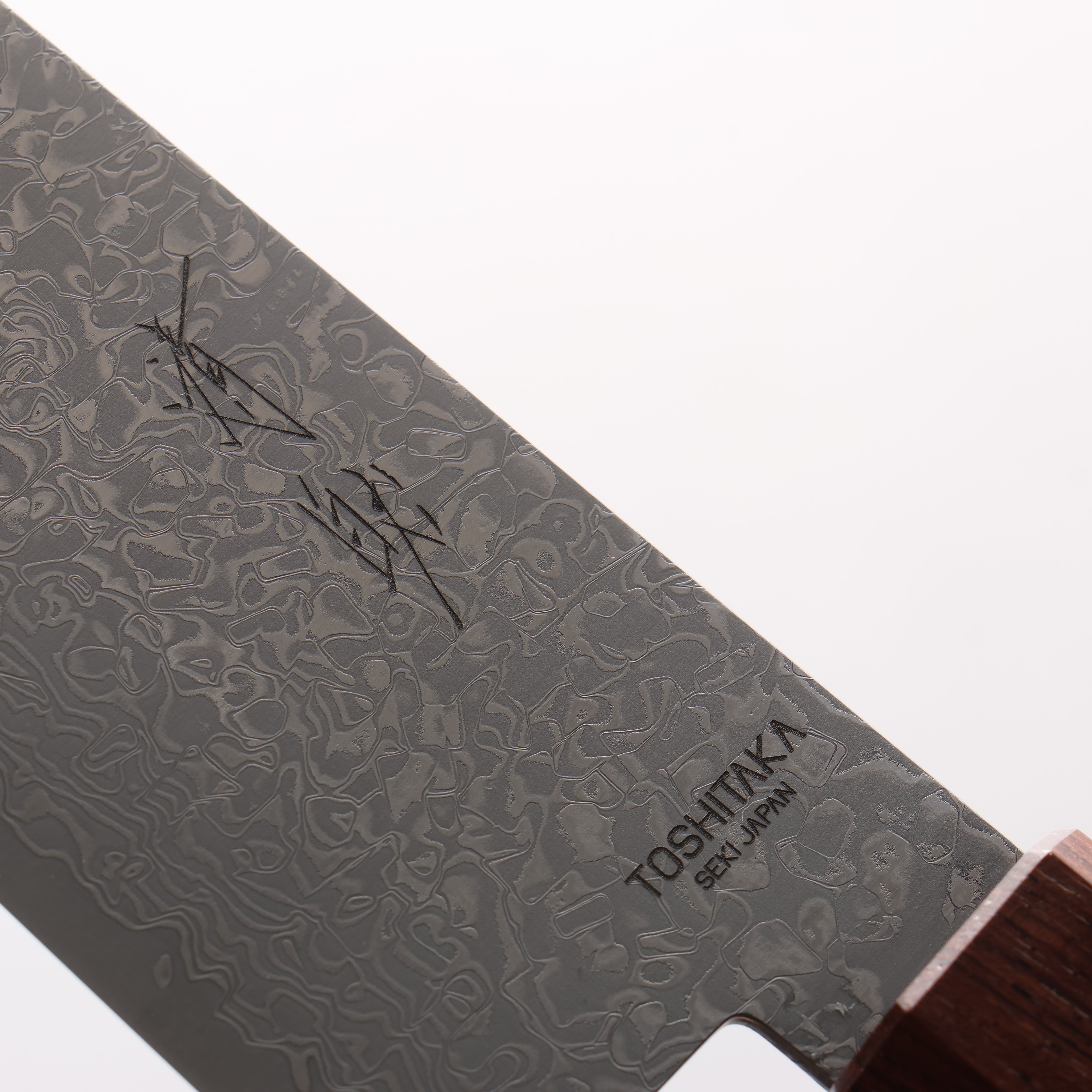 利隆 VG10 15層大馬士革紋 三德刀 180mm 雞翅木带樱桃木环(口輪:紫檀木) 握把 - 清助刃物