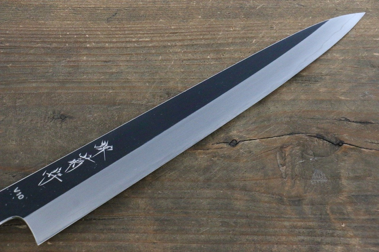 堺 菊守 VG10 鏡面處理 筋引 240mm 黑檀握把 - 清助刃物