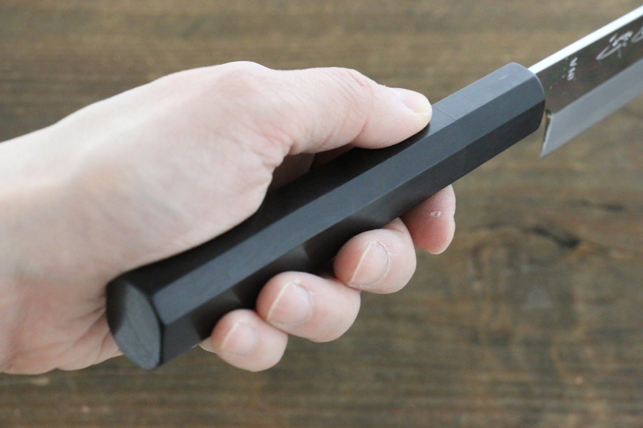 堺 菊守 VG10 鏡面處理 筋引 240mm 黑檀握把 - 清助刃物