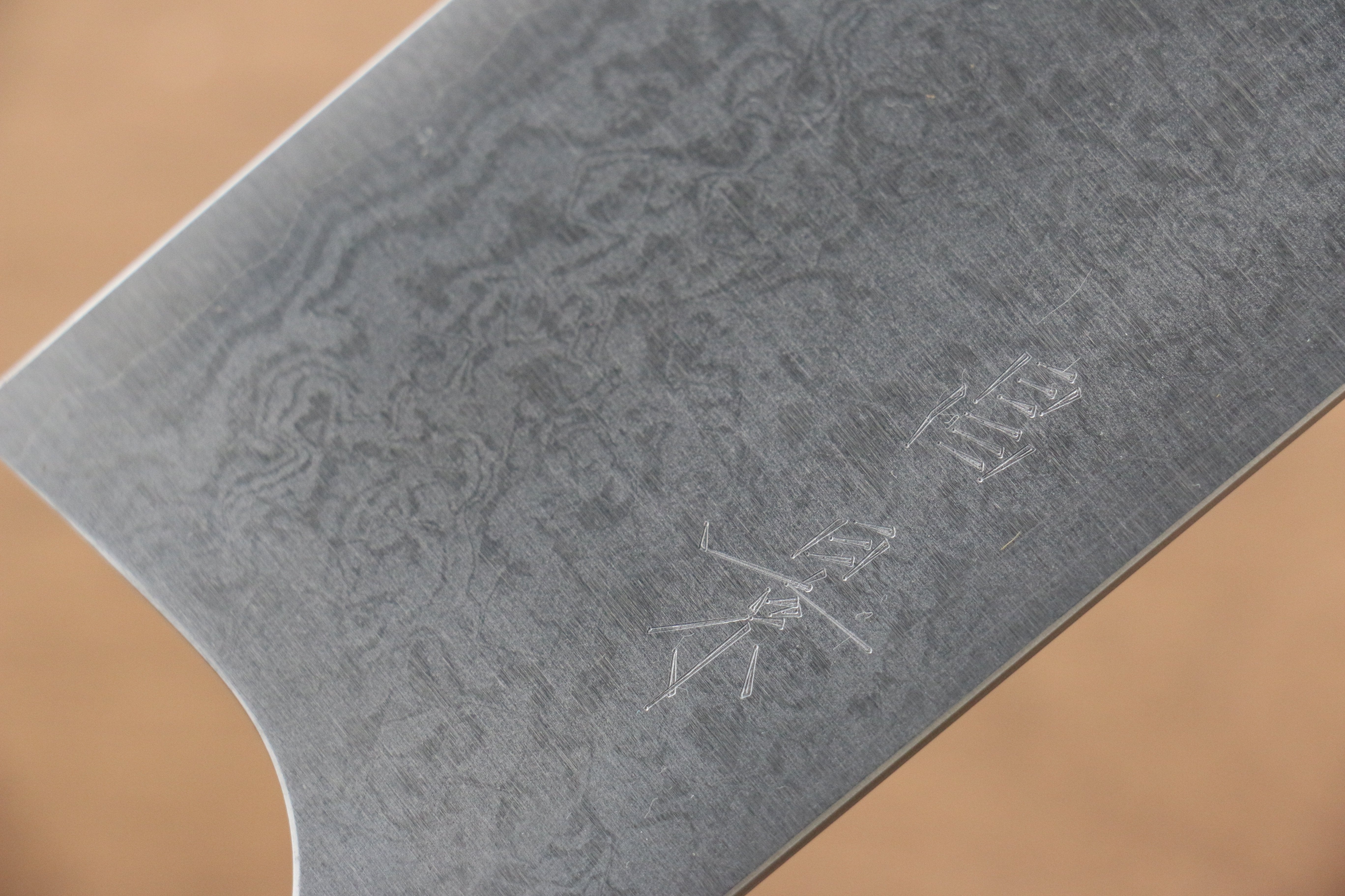 昌景 霧 VG10 大馬士革紋 菜切 170mm 木蘭 握把 - 清助刃物