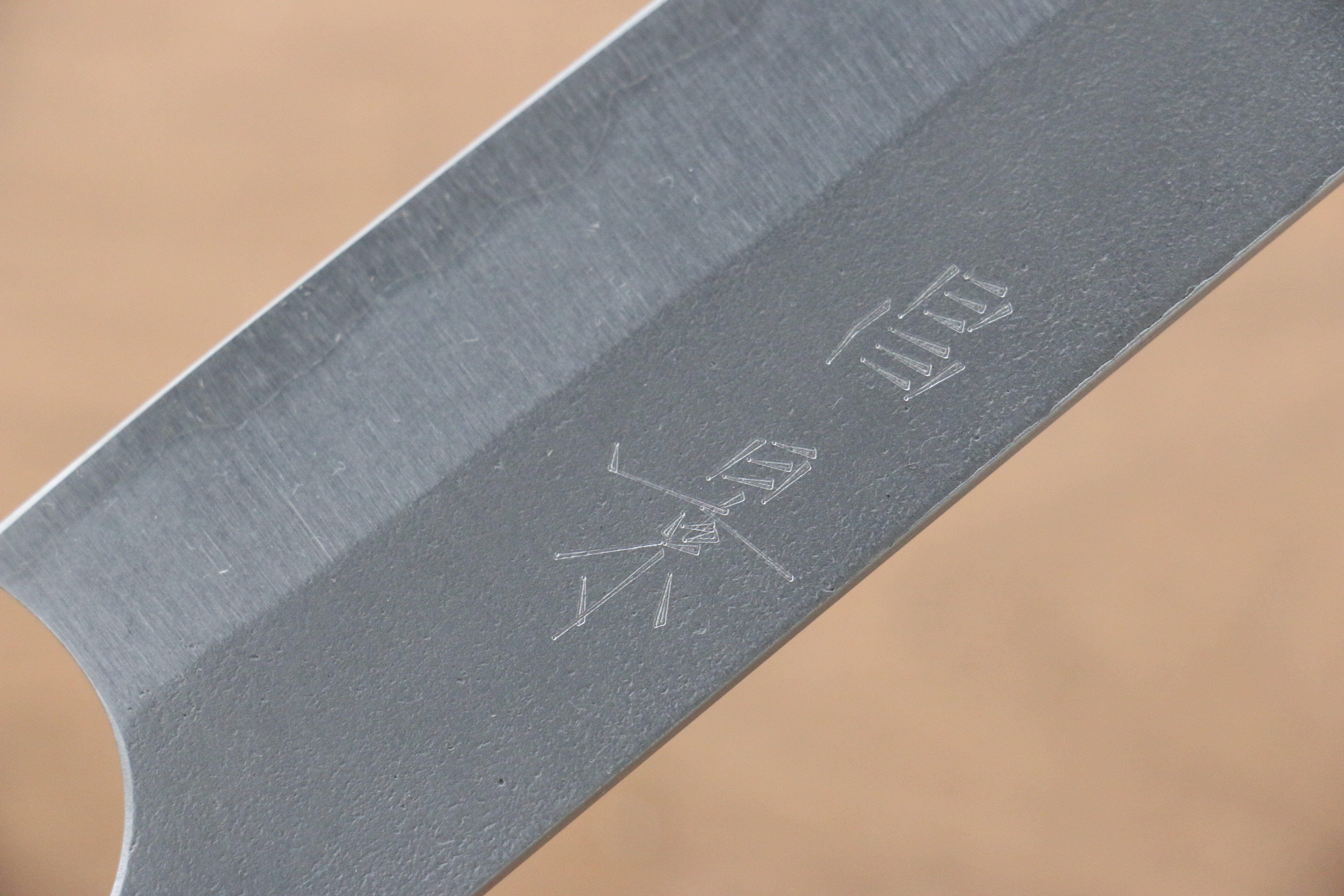 昌景 雪 白鋼二號 梨地 筋引 270mm 木蘭 握把 - 清助刃物