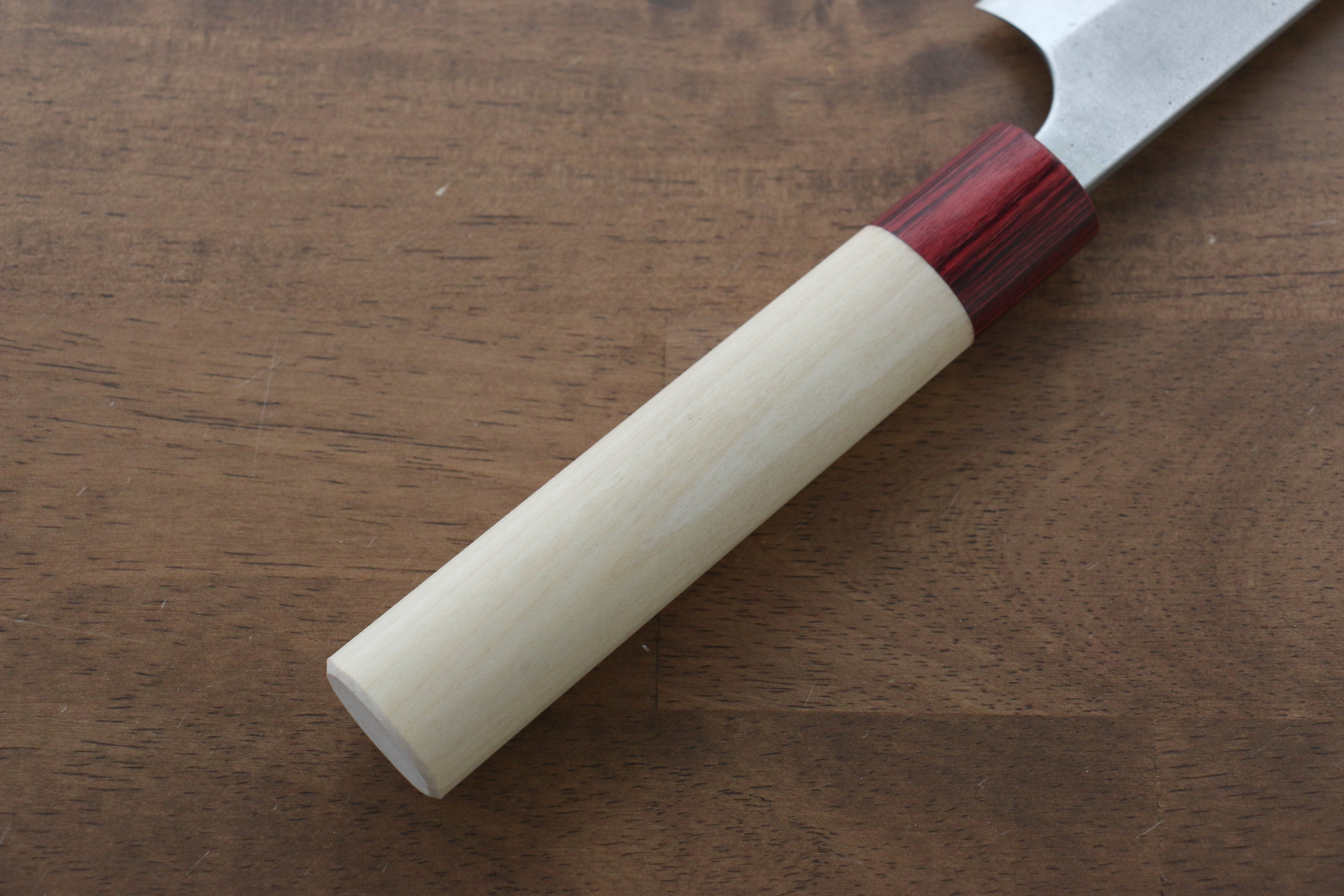 昌景 雪 白鋼二號 梨地 筋引 270mm 木蘭 握把 - 清助刃物