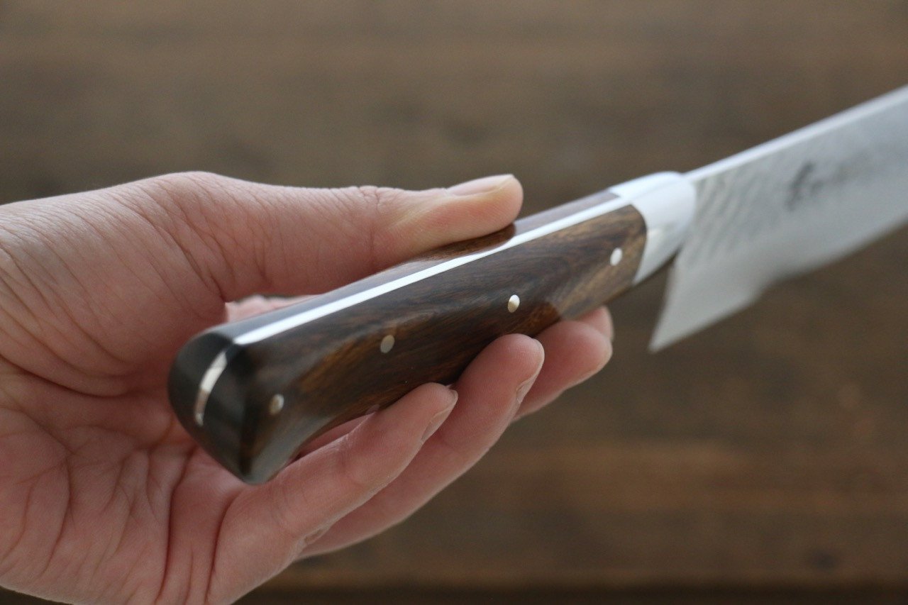 堺 孝行 VG10 33層 大馬士革紋 菜切 160mm 沙漠鐵木(杉原型) 握把 - 清助刃物