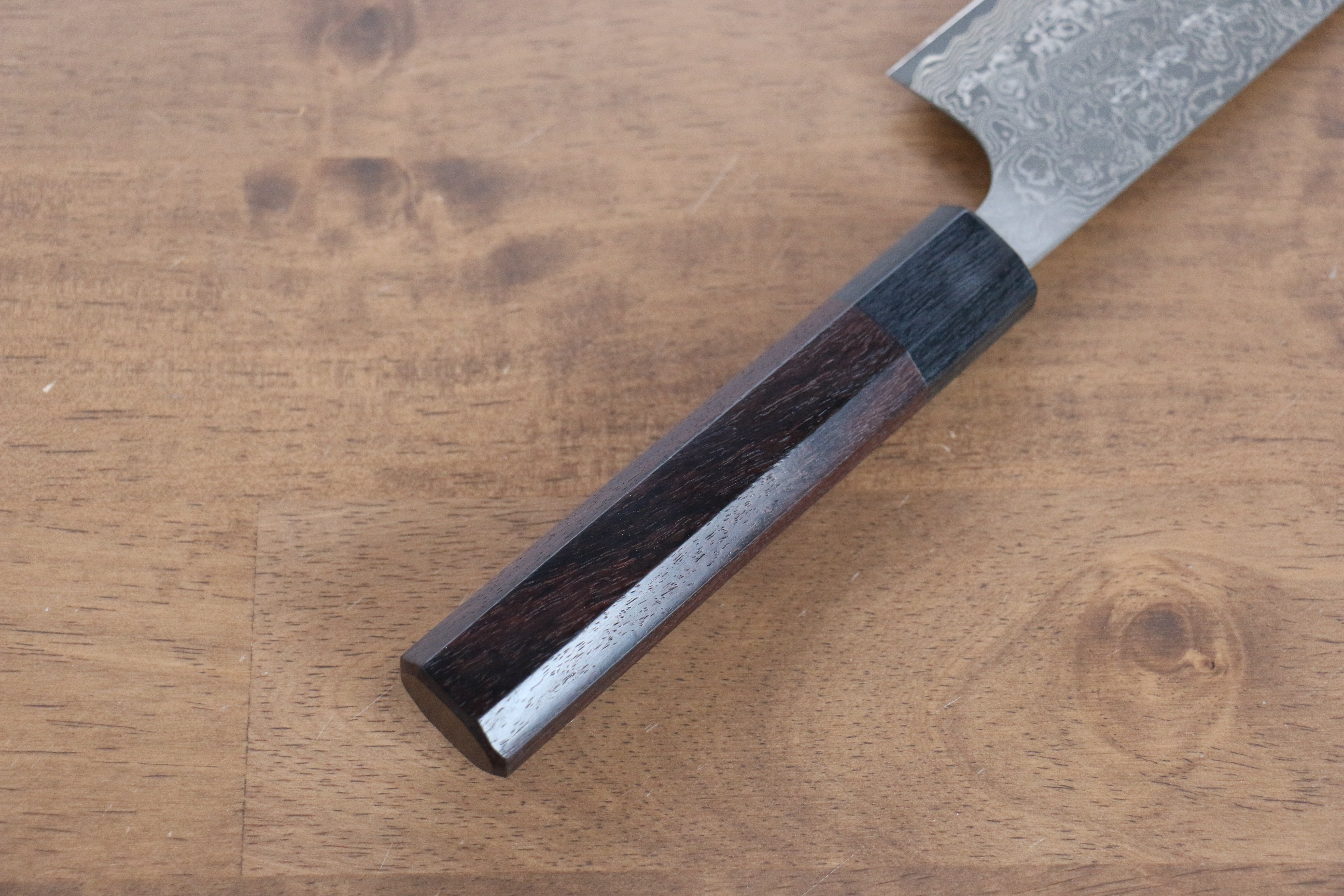 昌景 雲 VG10 大馬士革紋 三德刀 165mm 紫檀木 握把 - 清助刃物