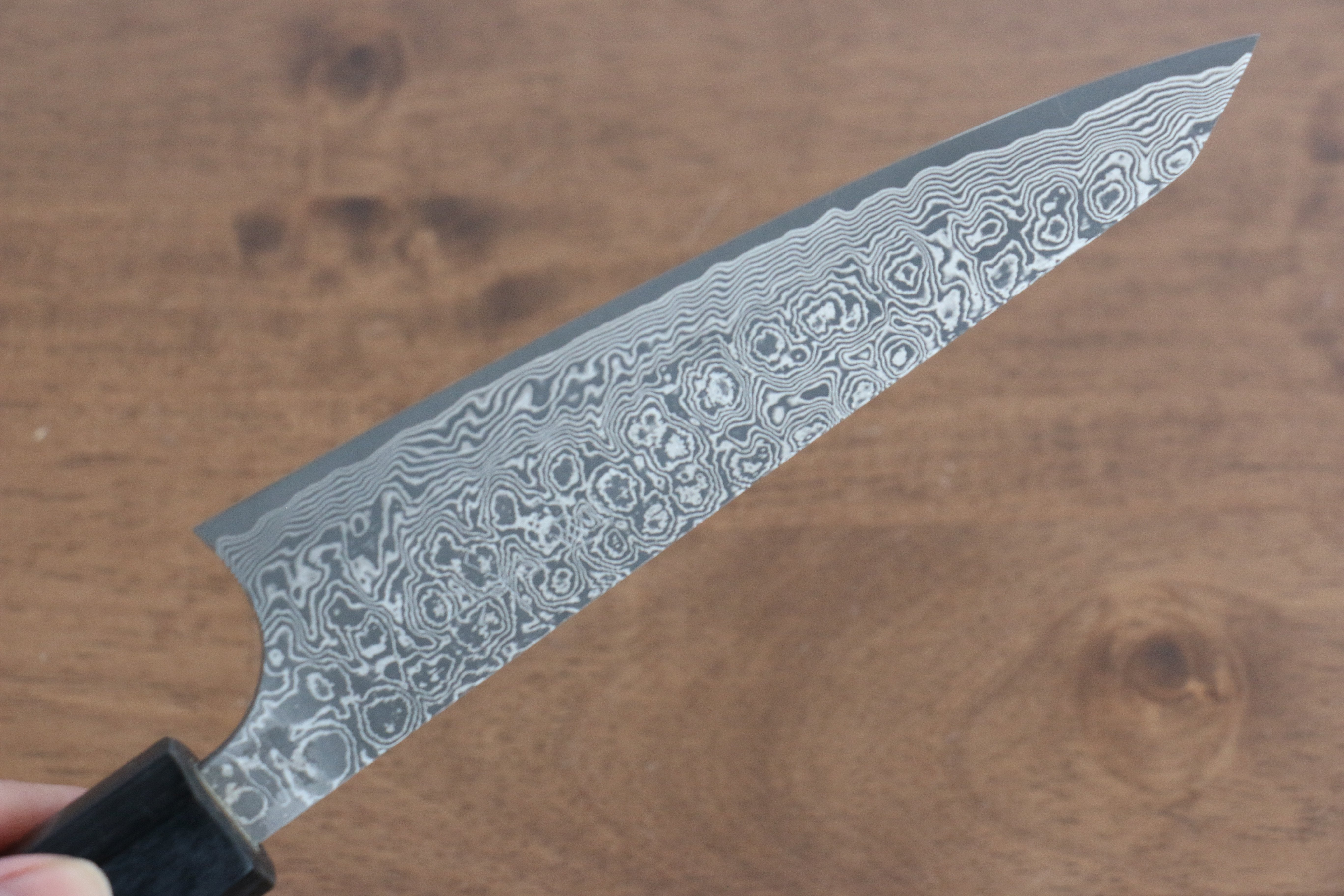 昌景 雲 VG10 大馬士革紋 去骨刀 170mm 紫檀木握把 - 清助刃物