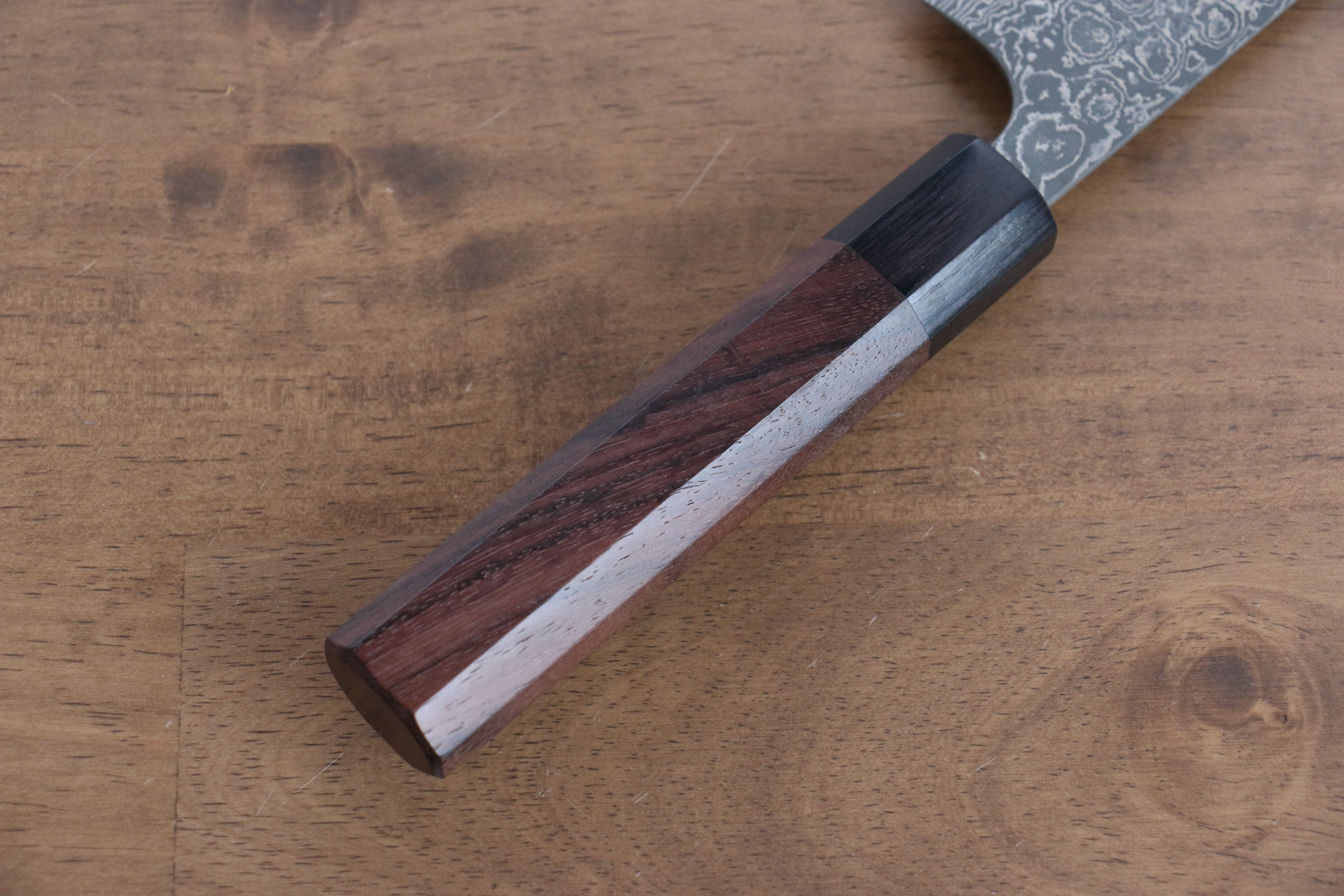 昌景 雲 VG10 大馬士革紋 文化刀 170mm 紫檀木 握把 - 清助刃物