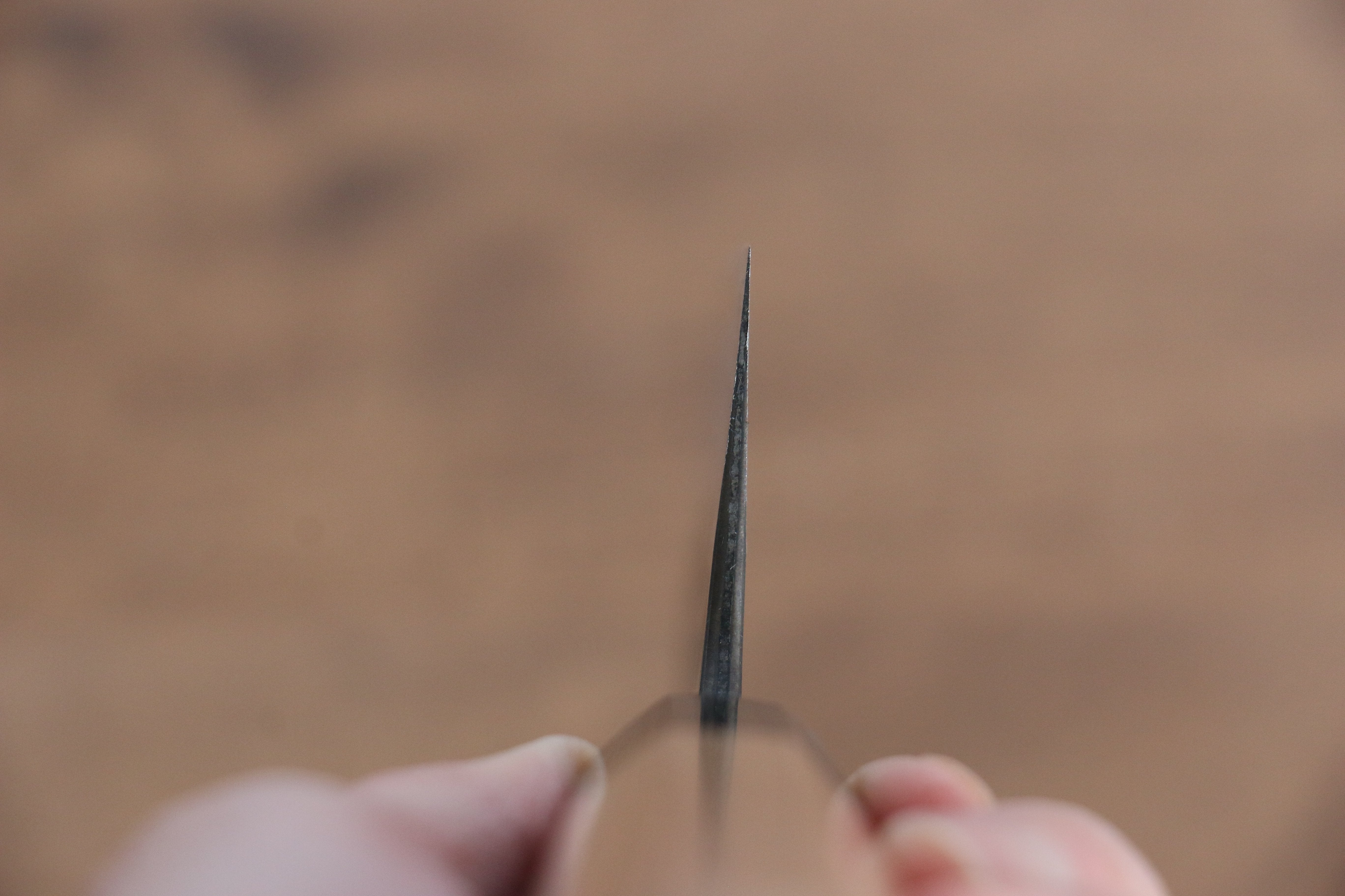 昌景 小石 超級青鋼 黑打 三德刀 165mm 美國櫻桃木 握把 - 清助刃物