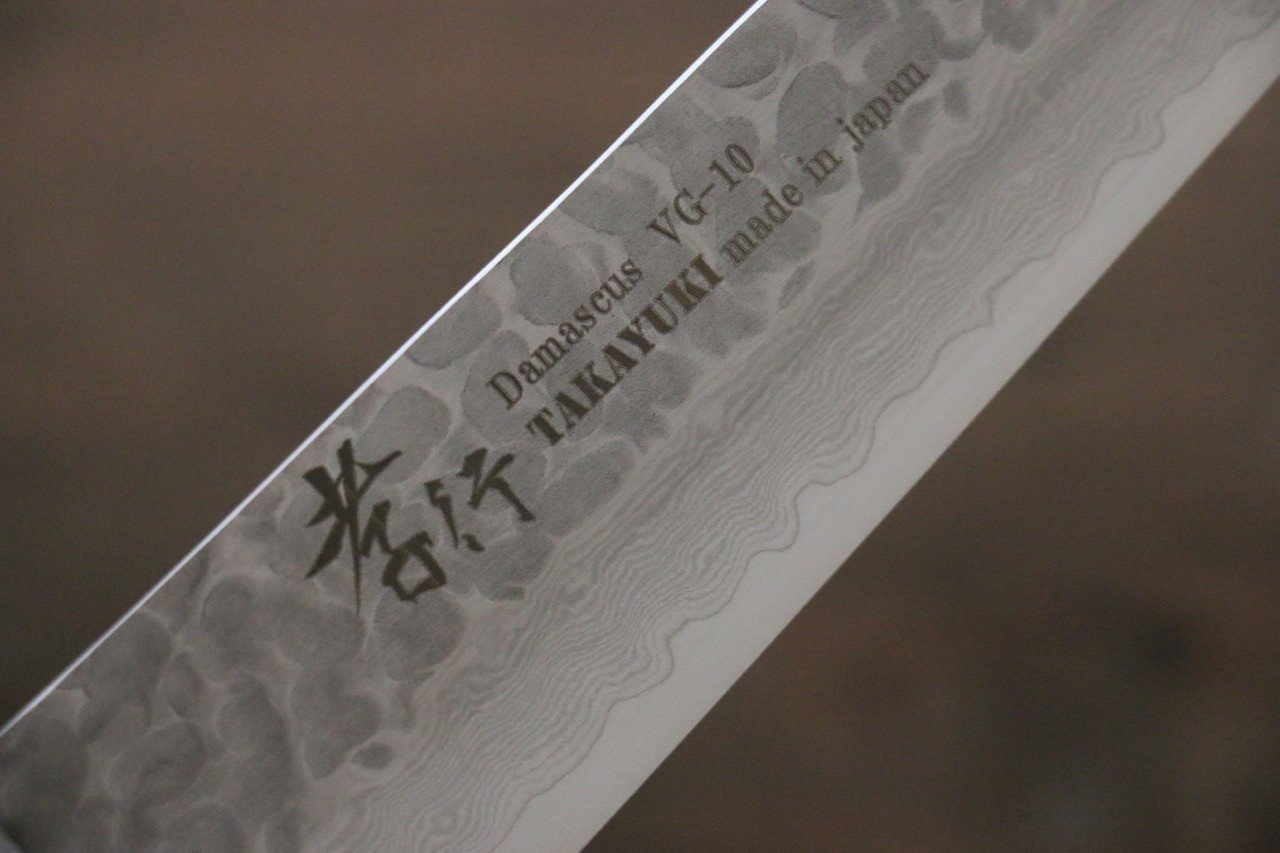 堺 孝行 VG10 33層 大馬士革紋 筋引 240mm 沙漠鐵木(杉原型) 握把 - 清助刃物