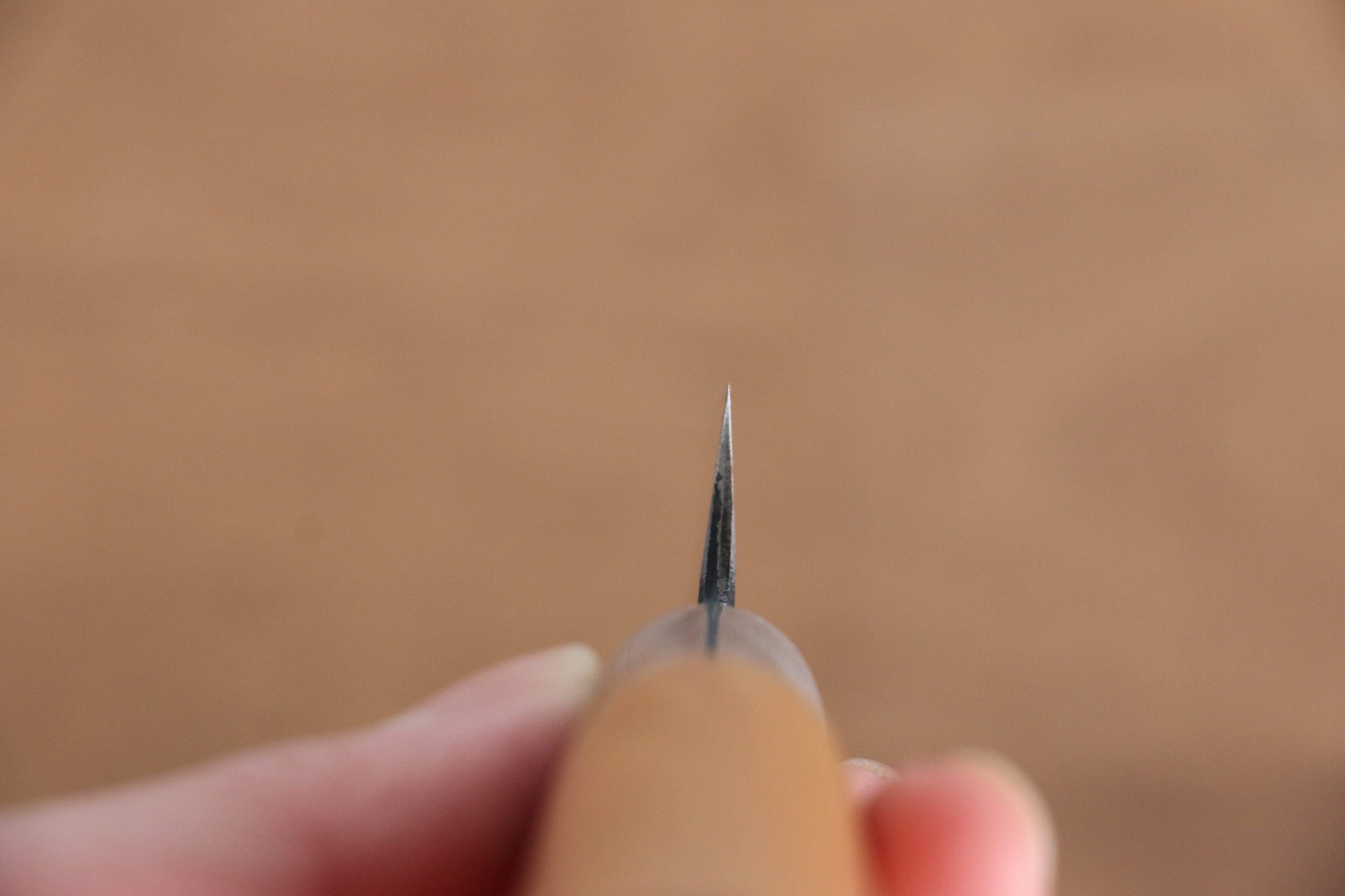 昌景 水 青鋼二號 黑打 多用途小刀 80mm 美國櫻桃木 握把 - 清助刃物