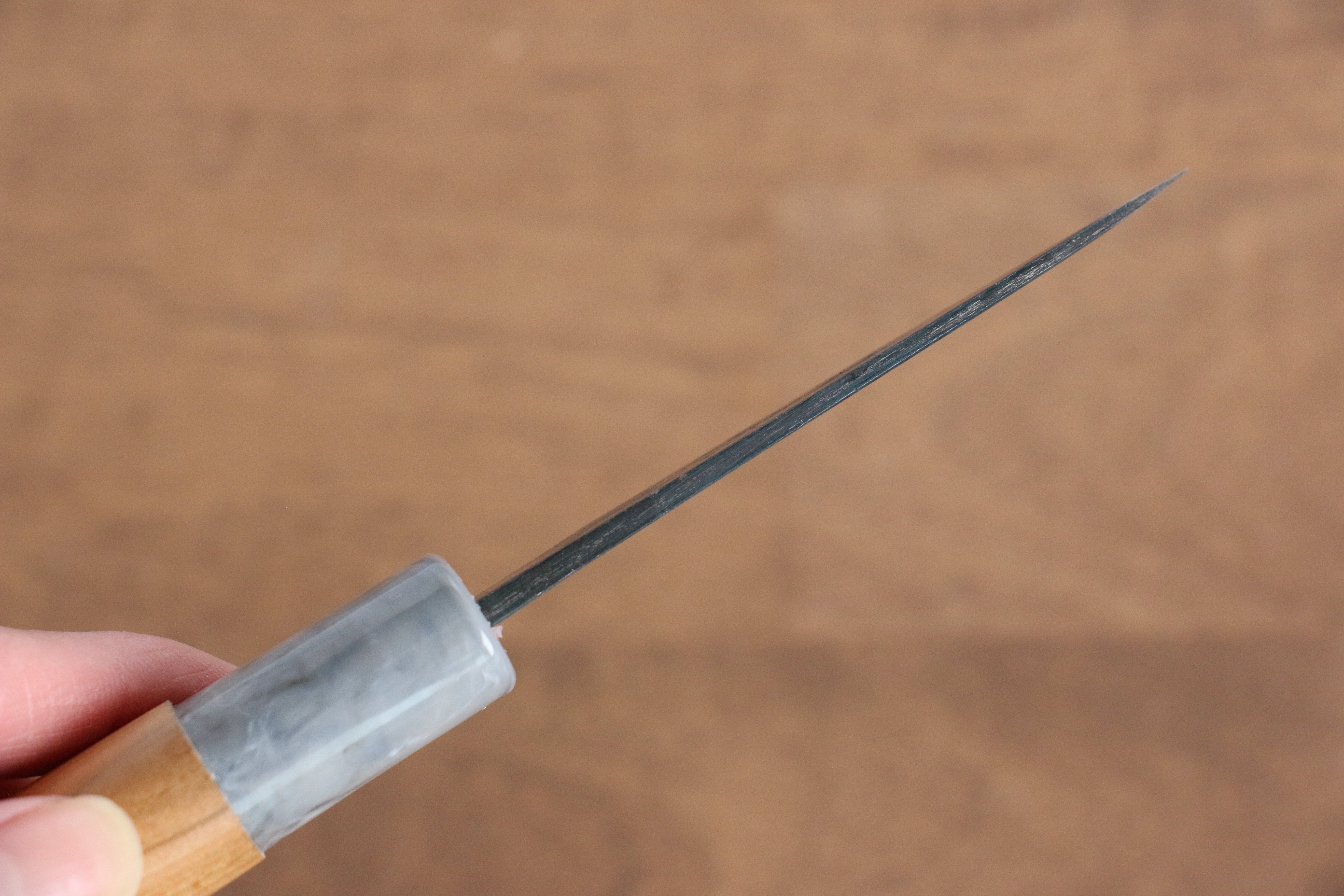 昌景 水 青鋼二號 黑打 多用途小刀 80mm 美國櫻桃木 握把 - 清助刃物