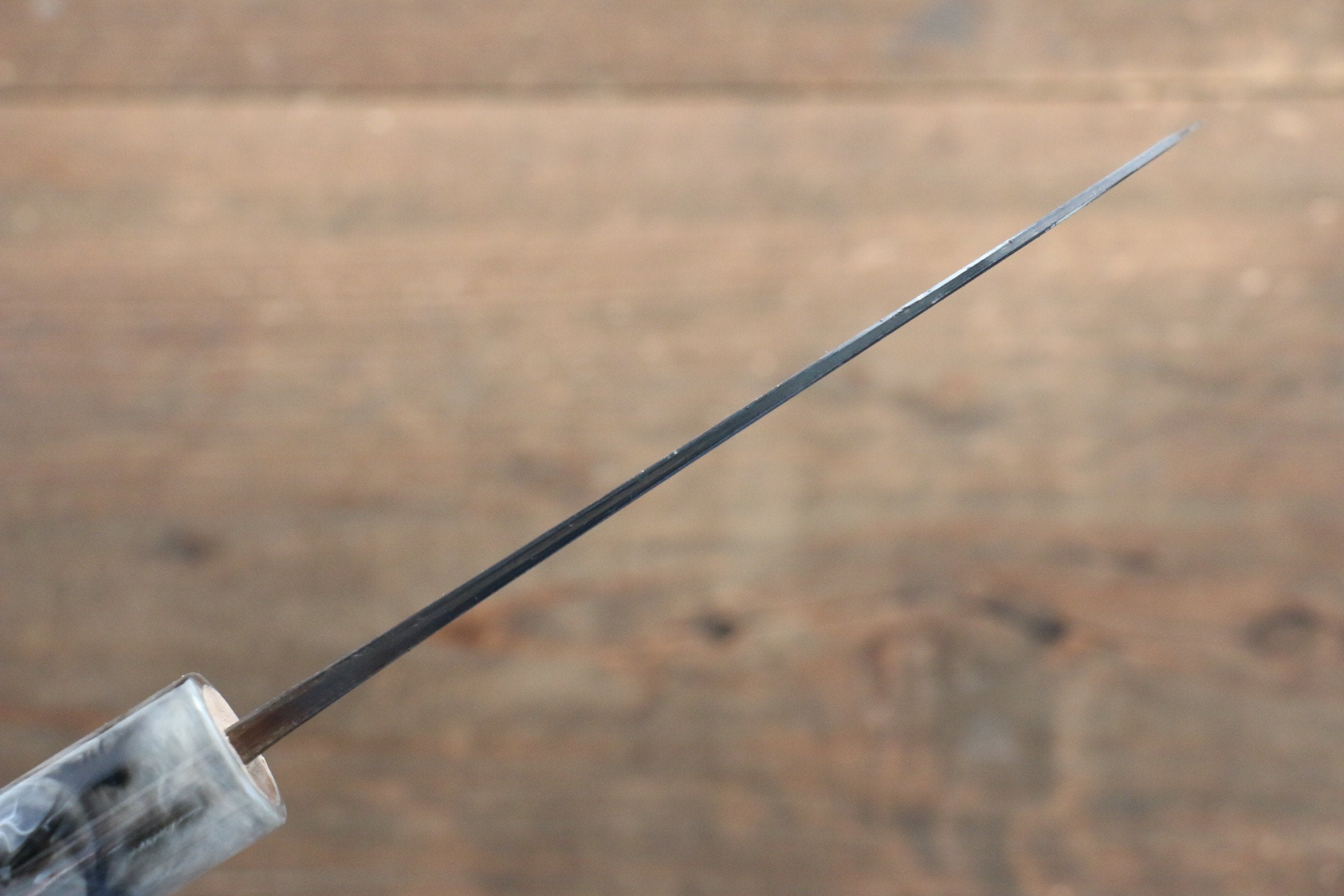 昌景 水 青鋼二號 黑打 鎌形 115mm 美國櫻桃木握把 - 清助刃物